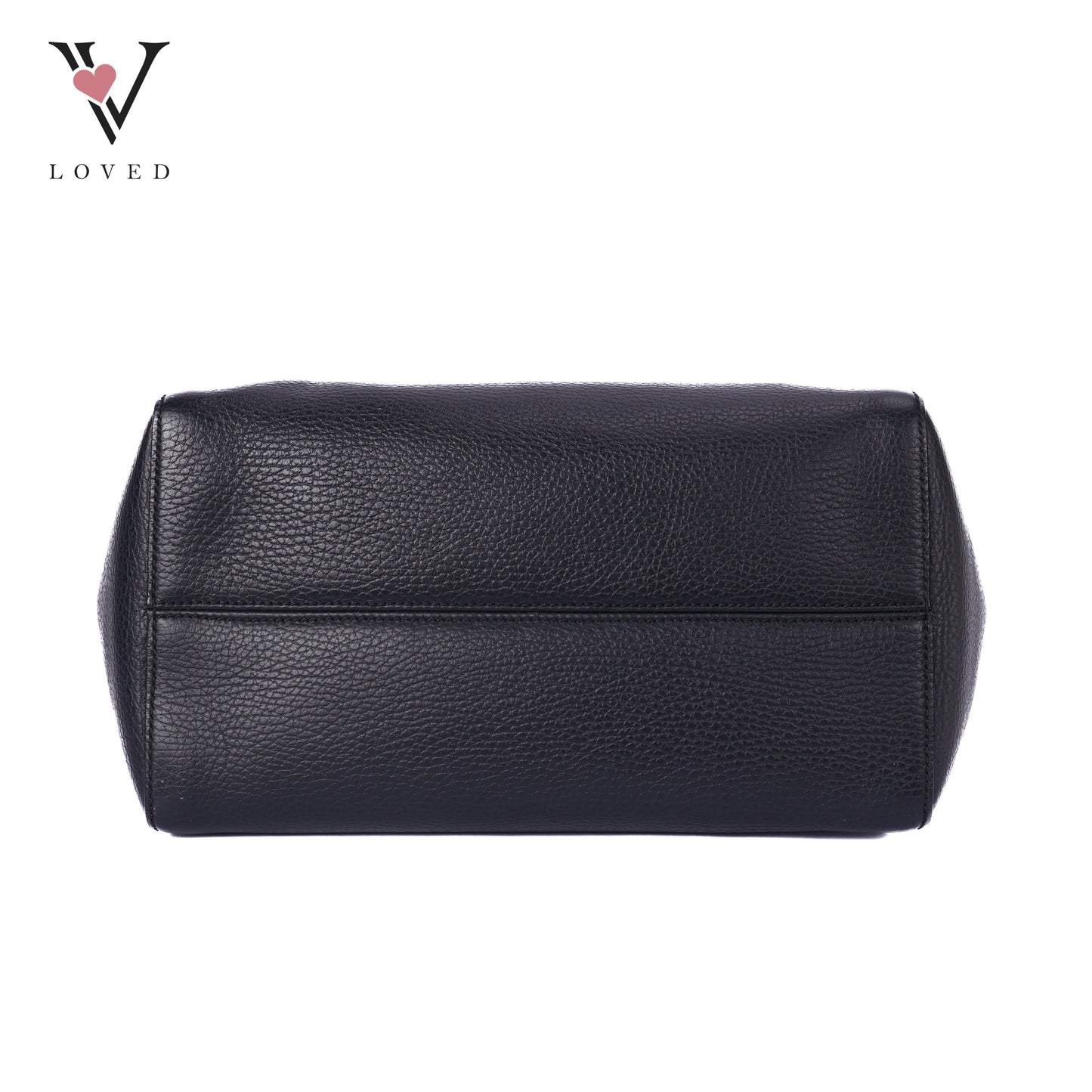 Swing Tote In Black Pebbled Leather Bag