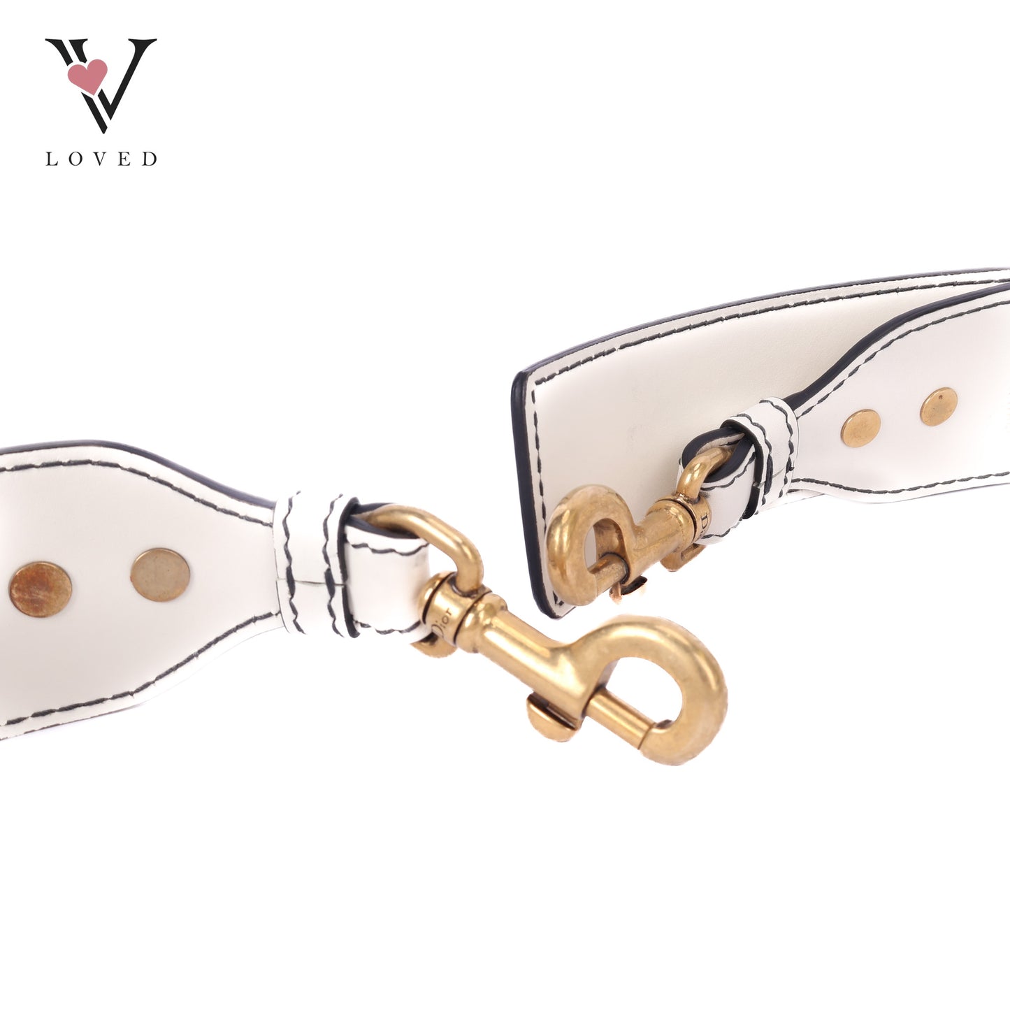 J'Adior In Latte Calfskin Shoulder Strap