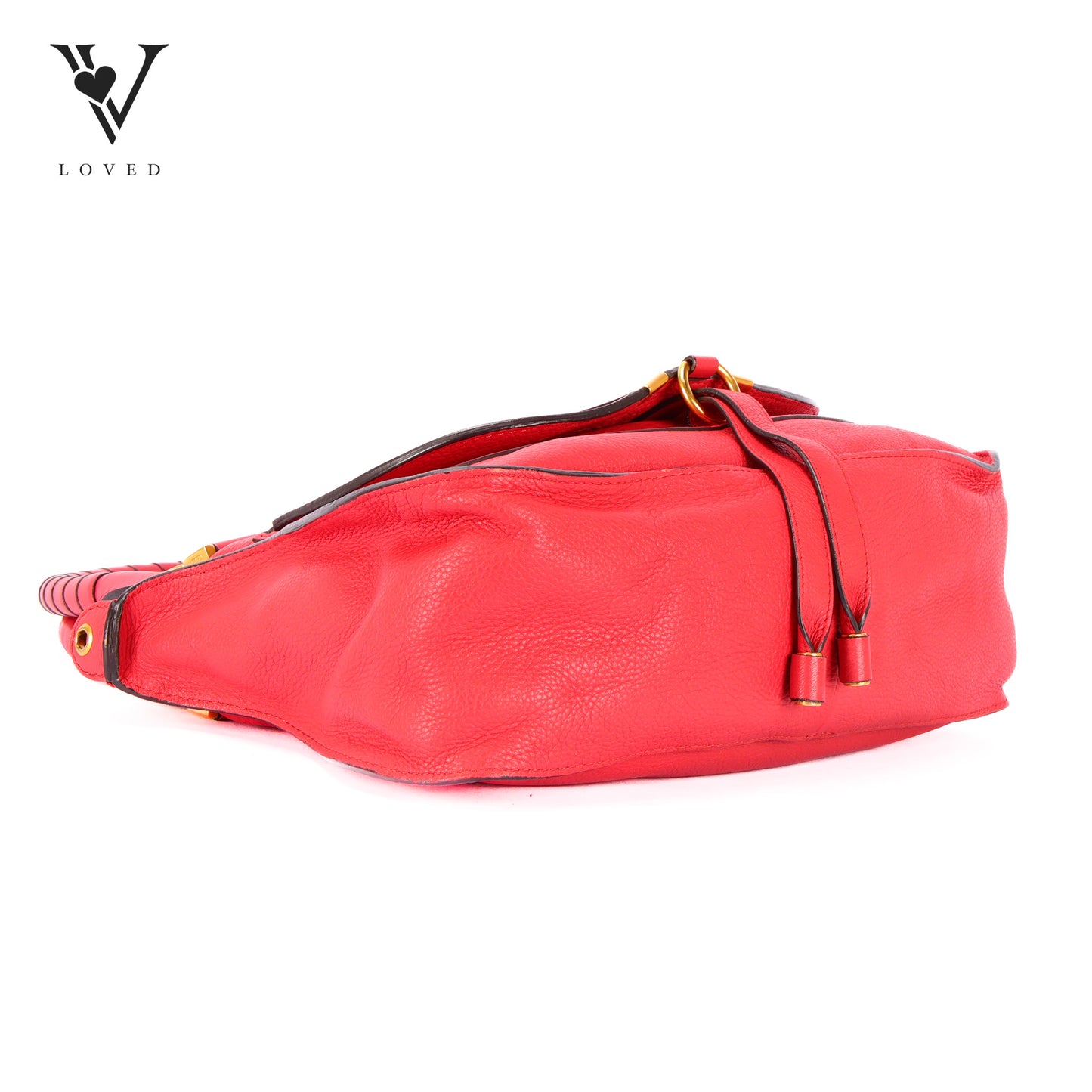Marcie Double Carry Bag In Grained Calfskin Leather