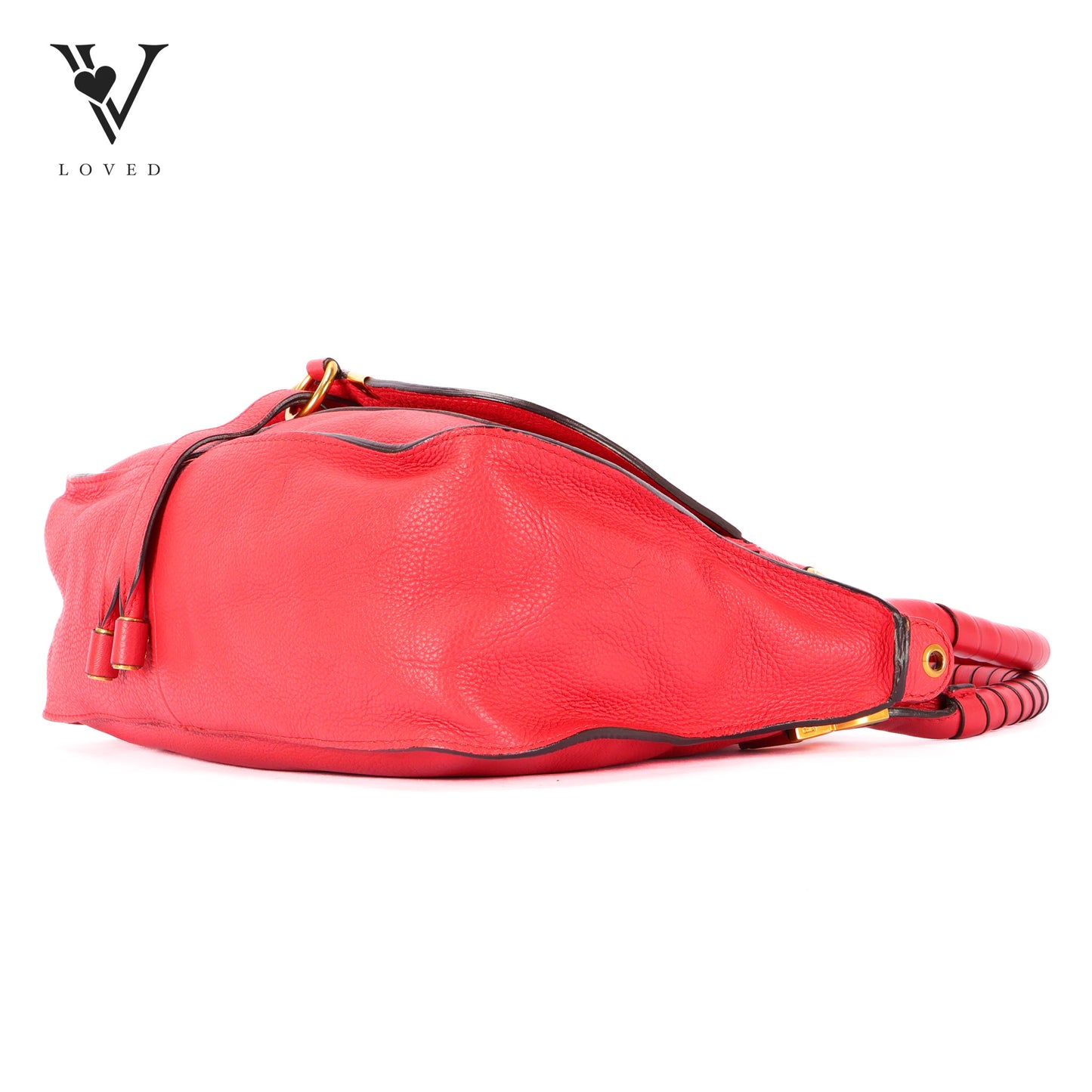 Marcie Double Carry Bag In Grained Calfskin Leather