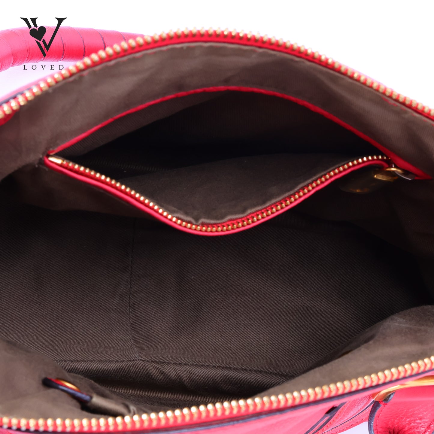 Marcie Double Carry Bag In Grained Calfskin Leather