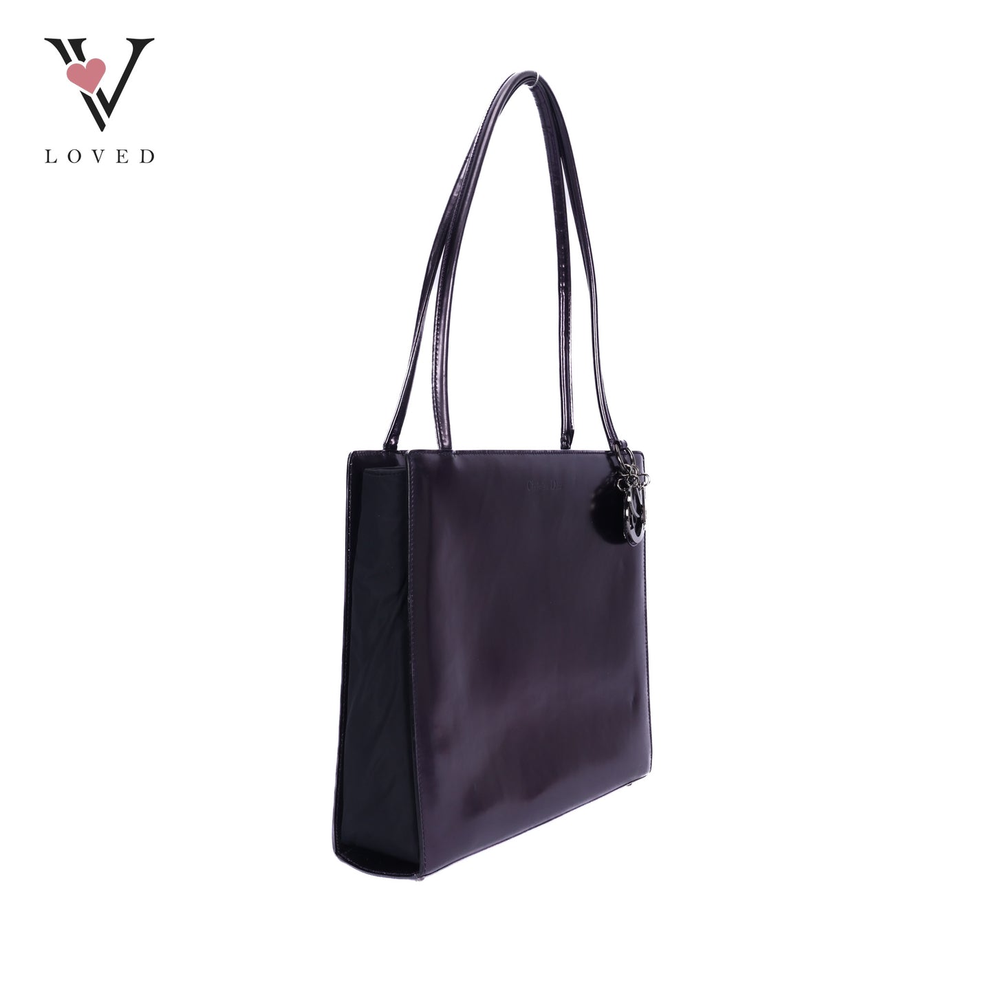 Purple Patent Leather Lady Dior Bag