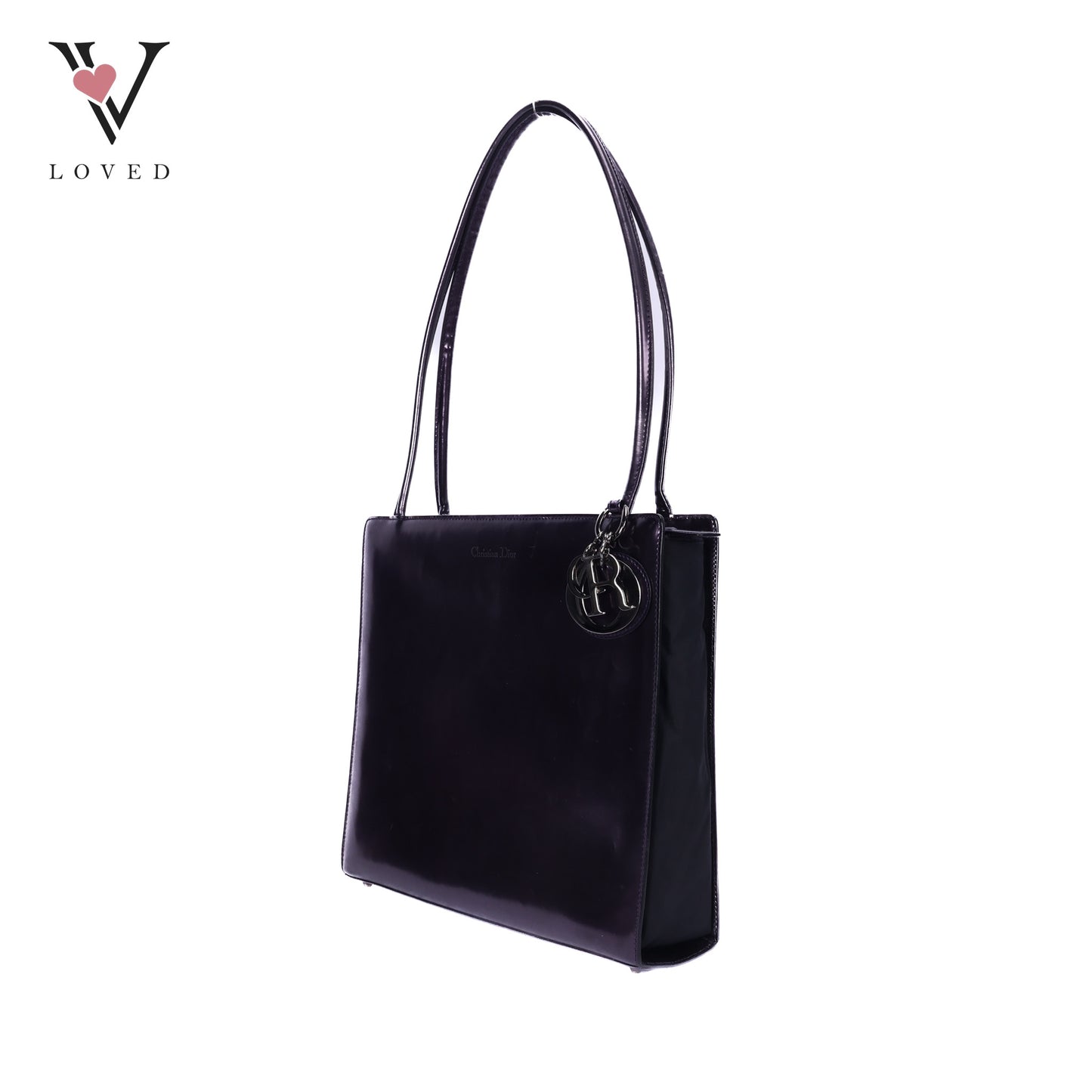 Purple Patent Leather Lady Dior Bag