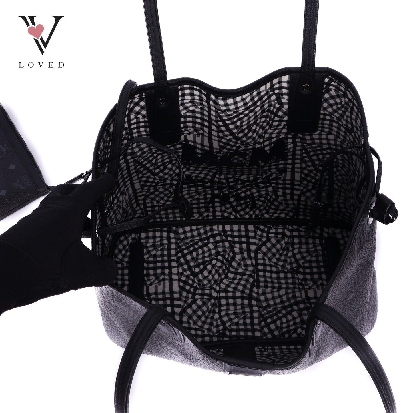 Reversible Liz Shopper in Visetos Black