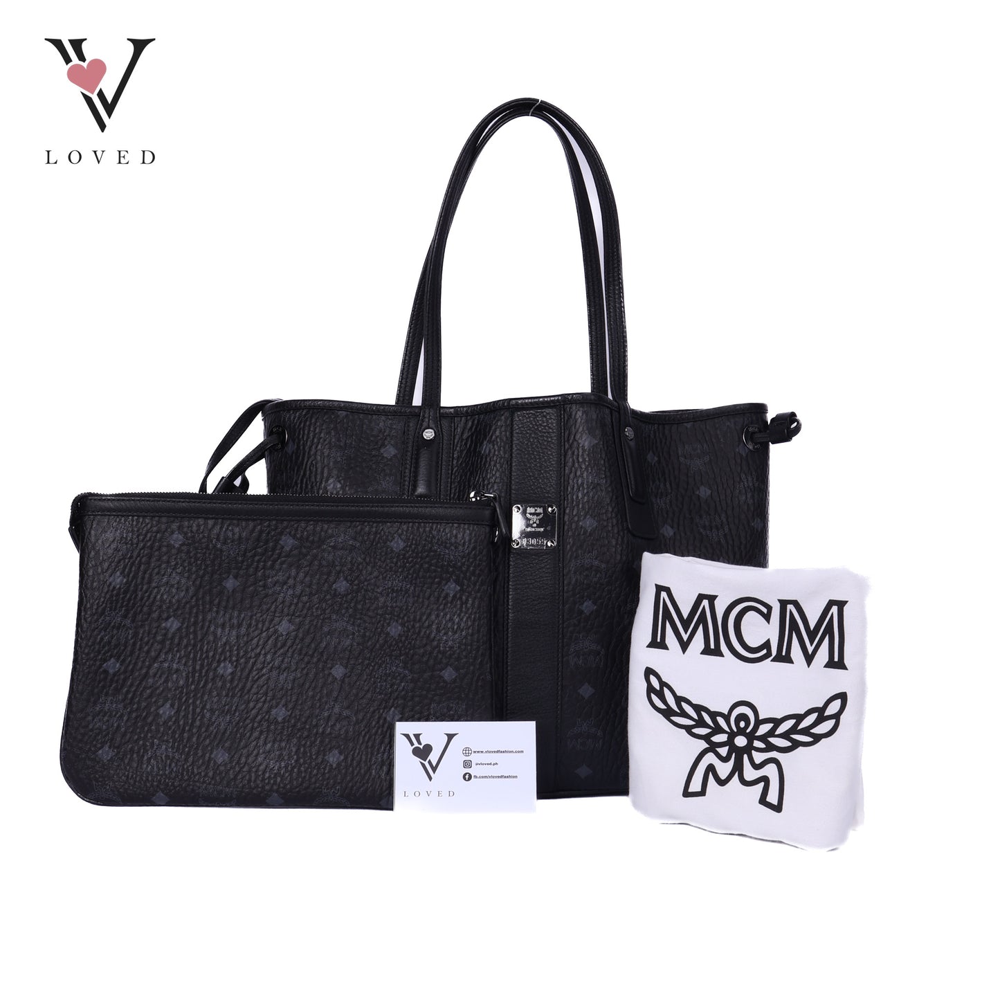 Reversible Liz Shopper in Visetos Black