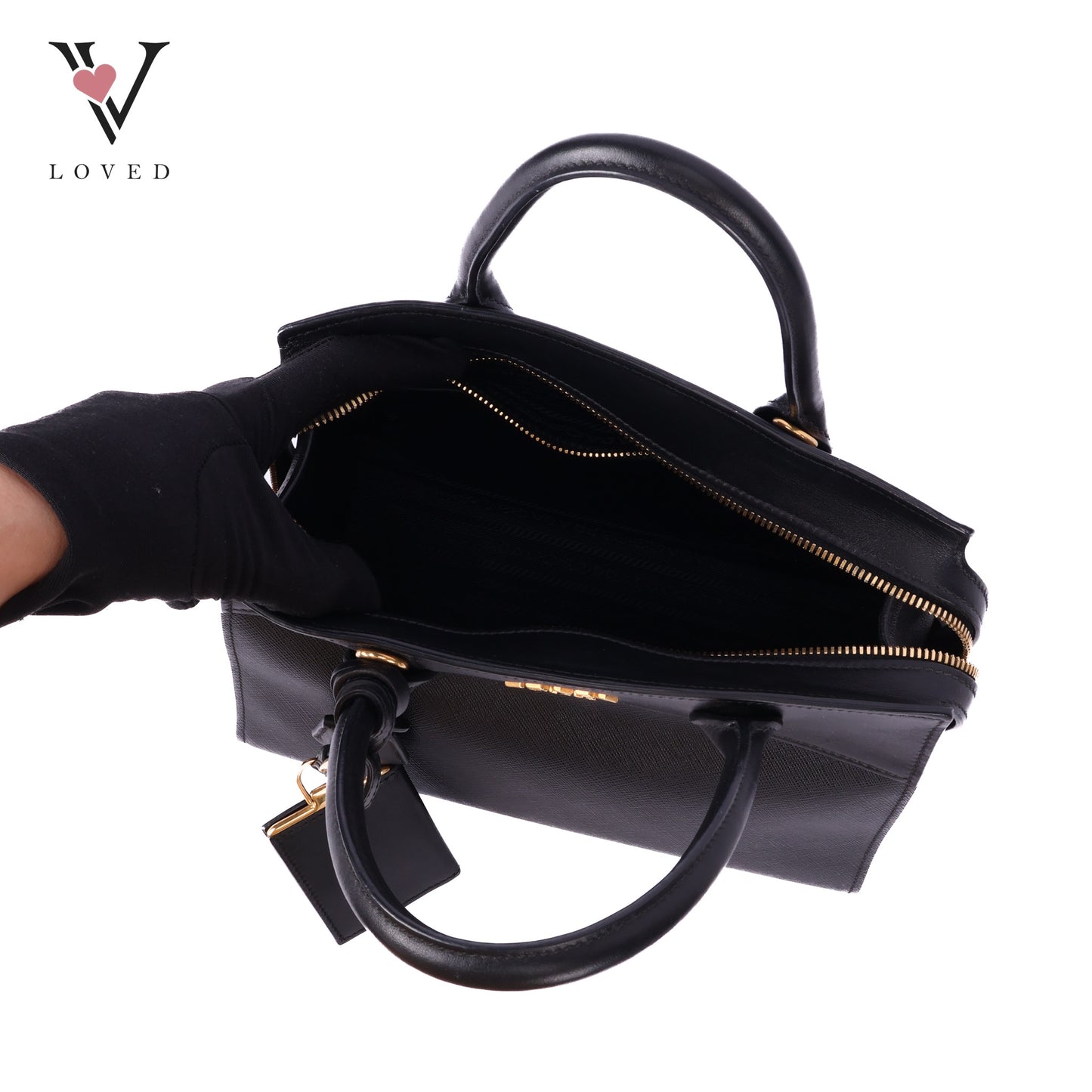 Esplanade in Black Saffiano Leather