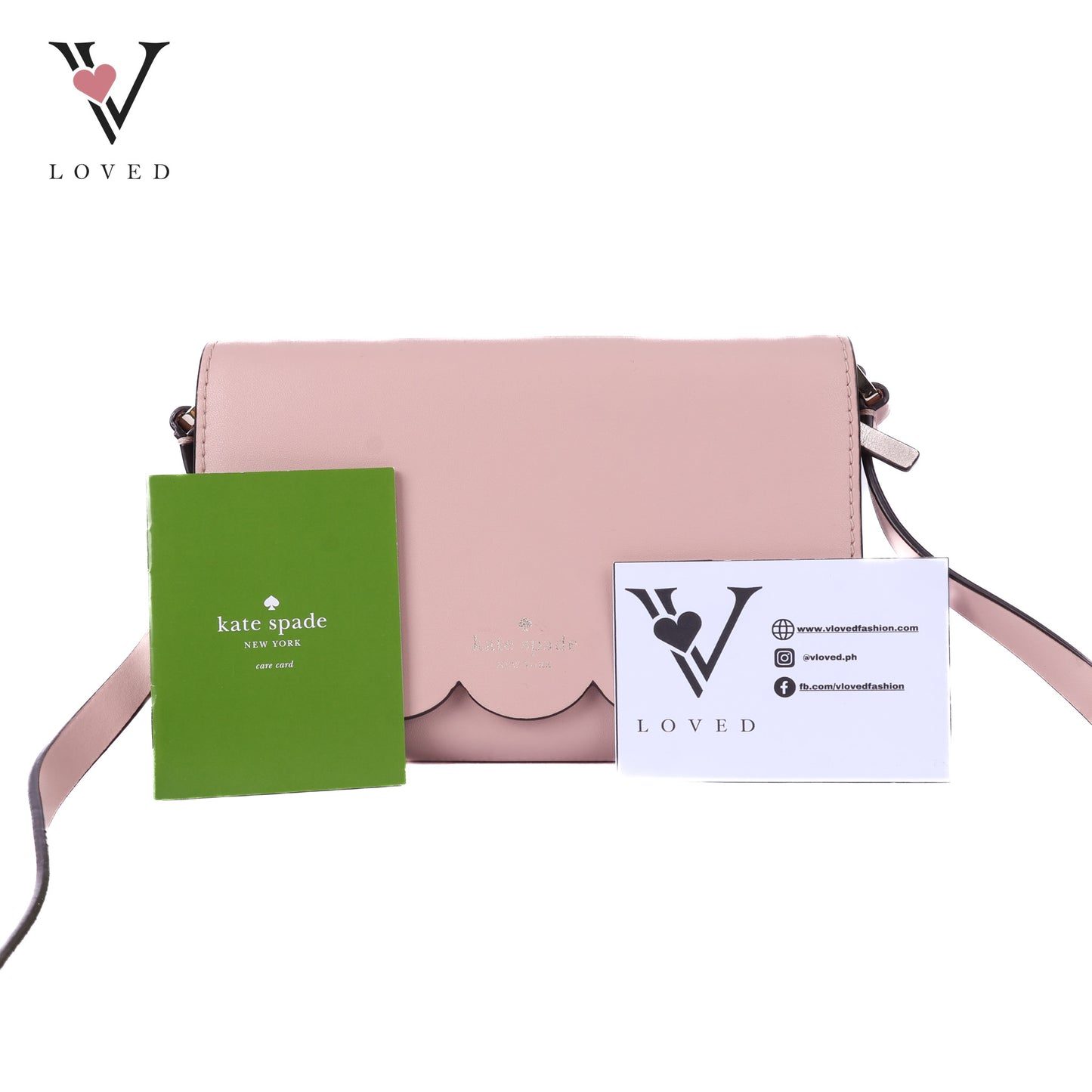 New York Pale Pink Small Leather Crossbody Bag