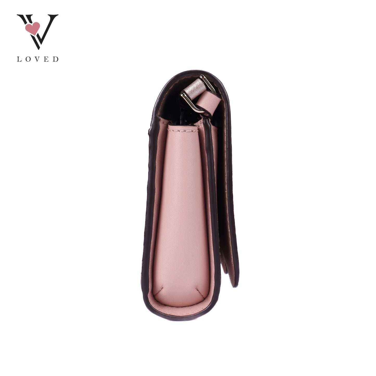 New York Pale Pink Small Leather Crossbody Bag
