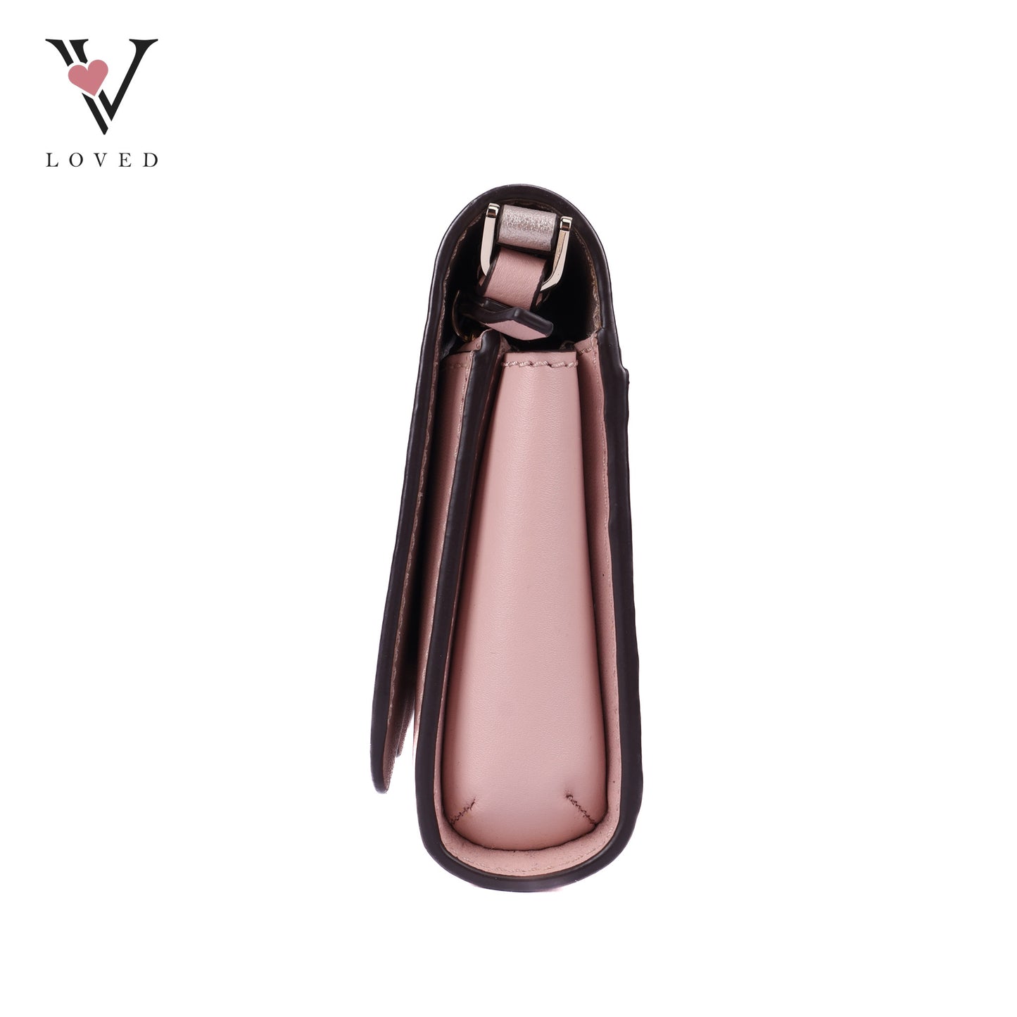 New York Pale Pink Small Leather Crossbody Bag
