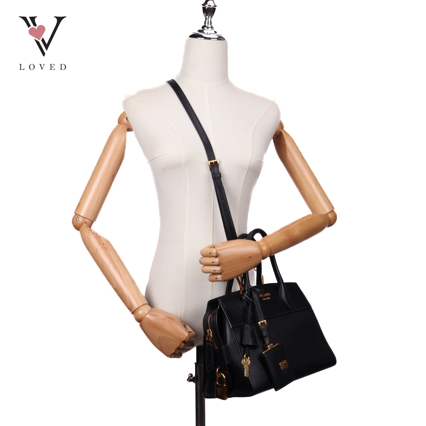 Esplanade in Black Saffiano Leather