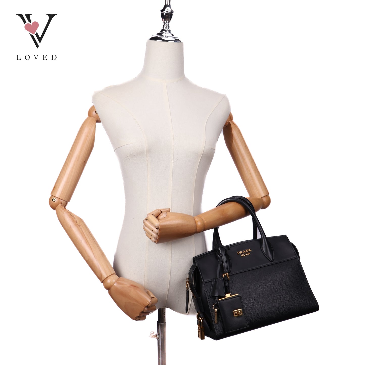 Esplanade in Black Saffiano Leather
