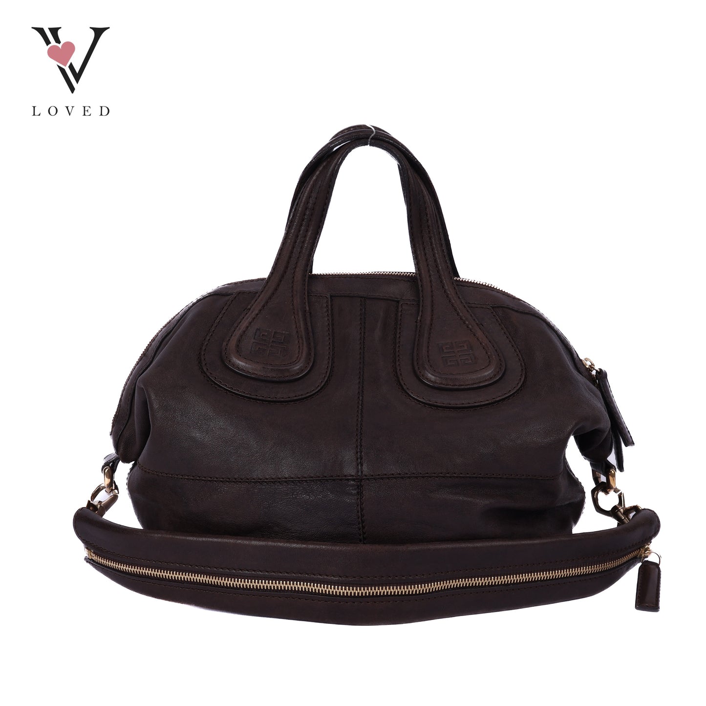 Nightingale Dark Brown Lambskin Leather