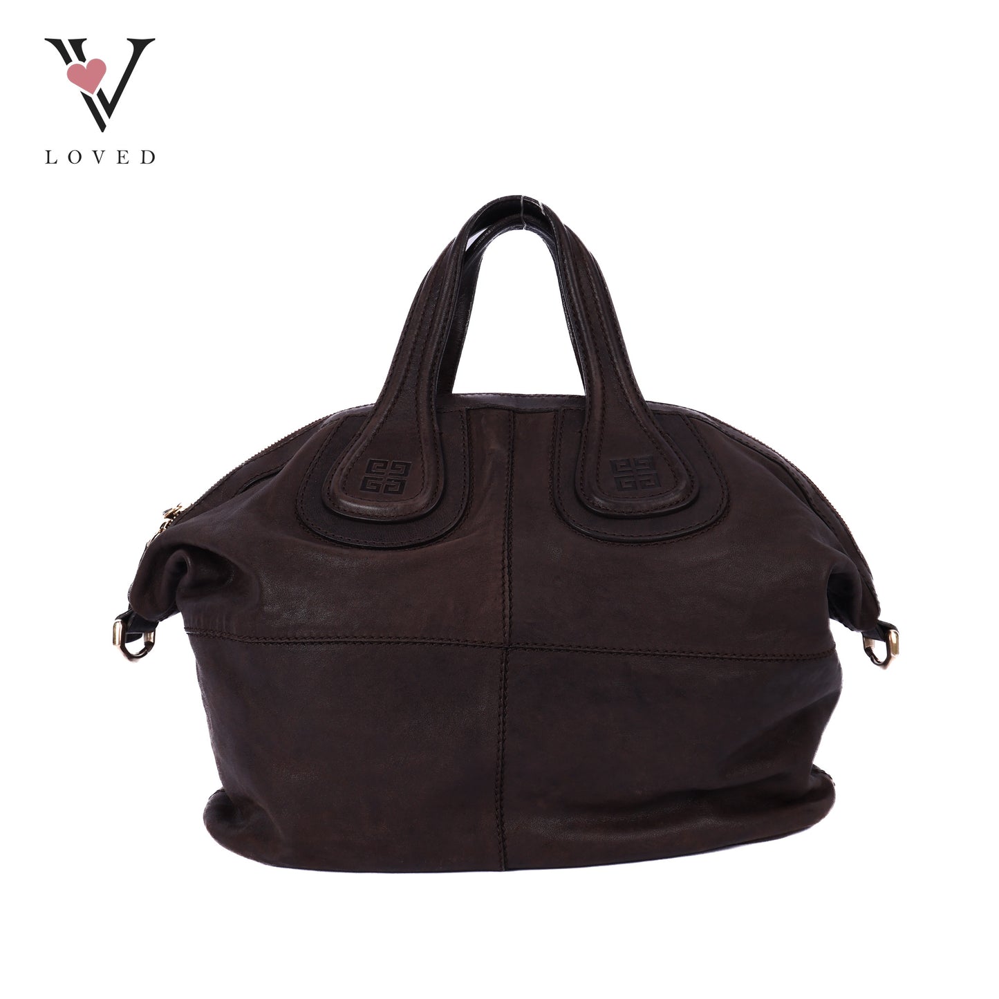 Nightingale Dark Brown Lambskin Leather