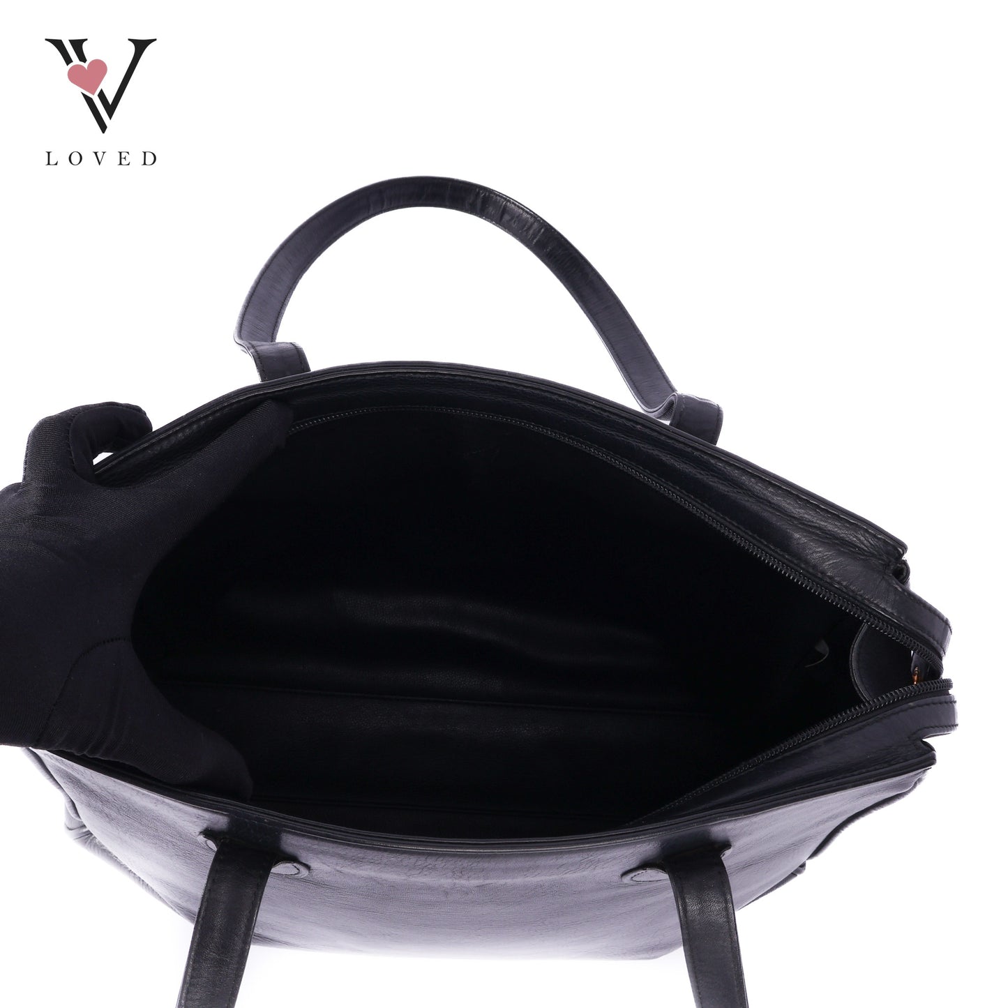 Tote Bag In Black Leather