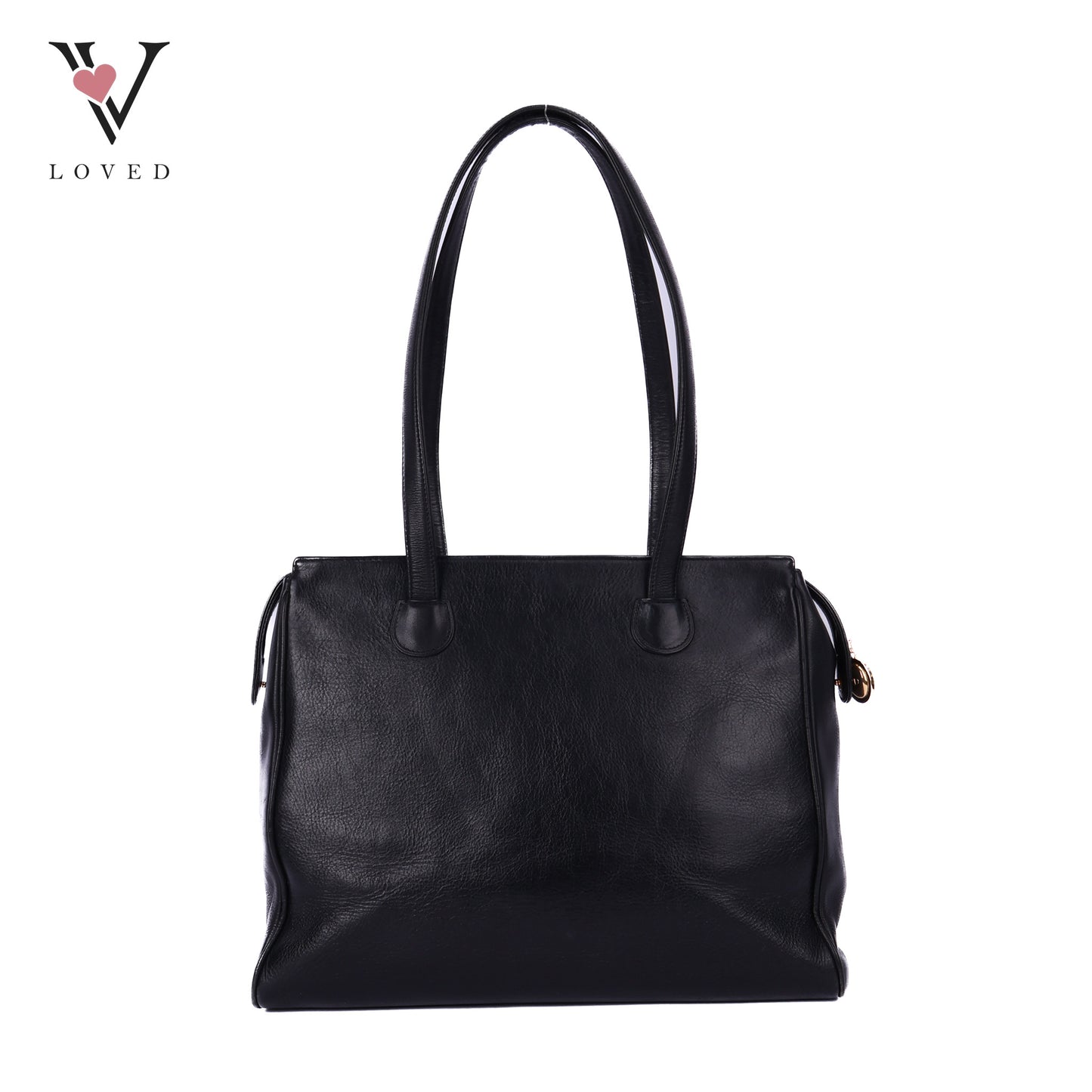 Tote Bag In Black Leather