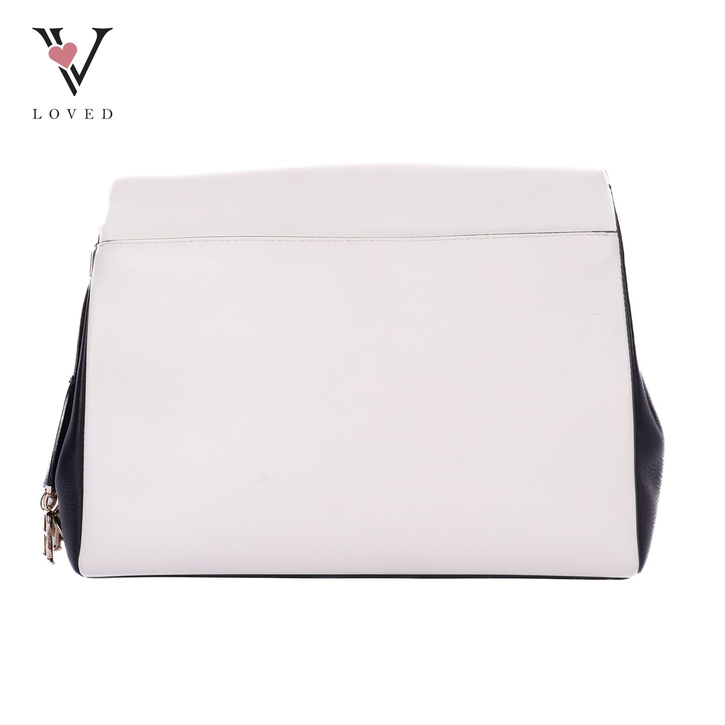 Diorling Shoulder Bag in Off-white and Black Leather