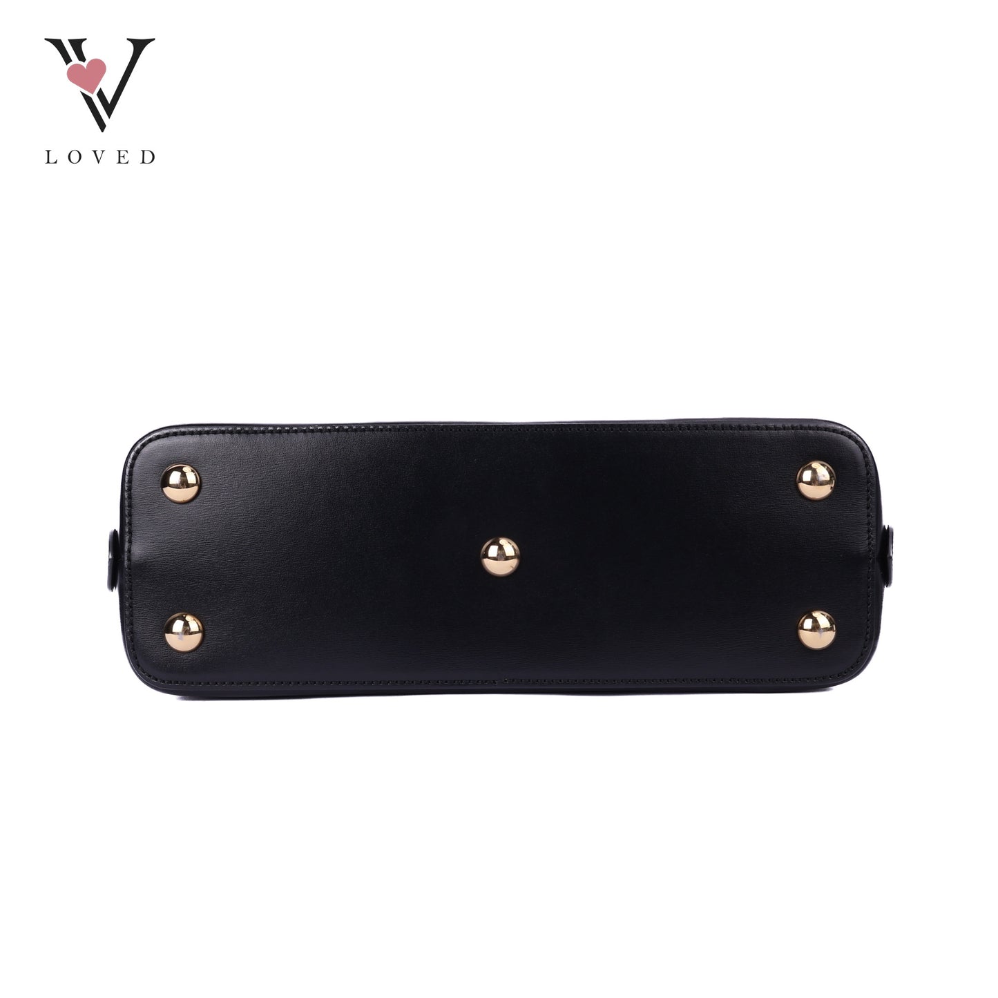 Horsebit Top Handle Bag With Gold Hardware