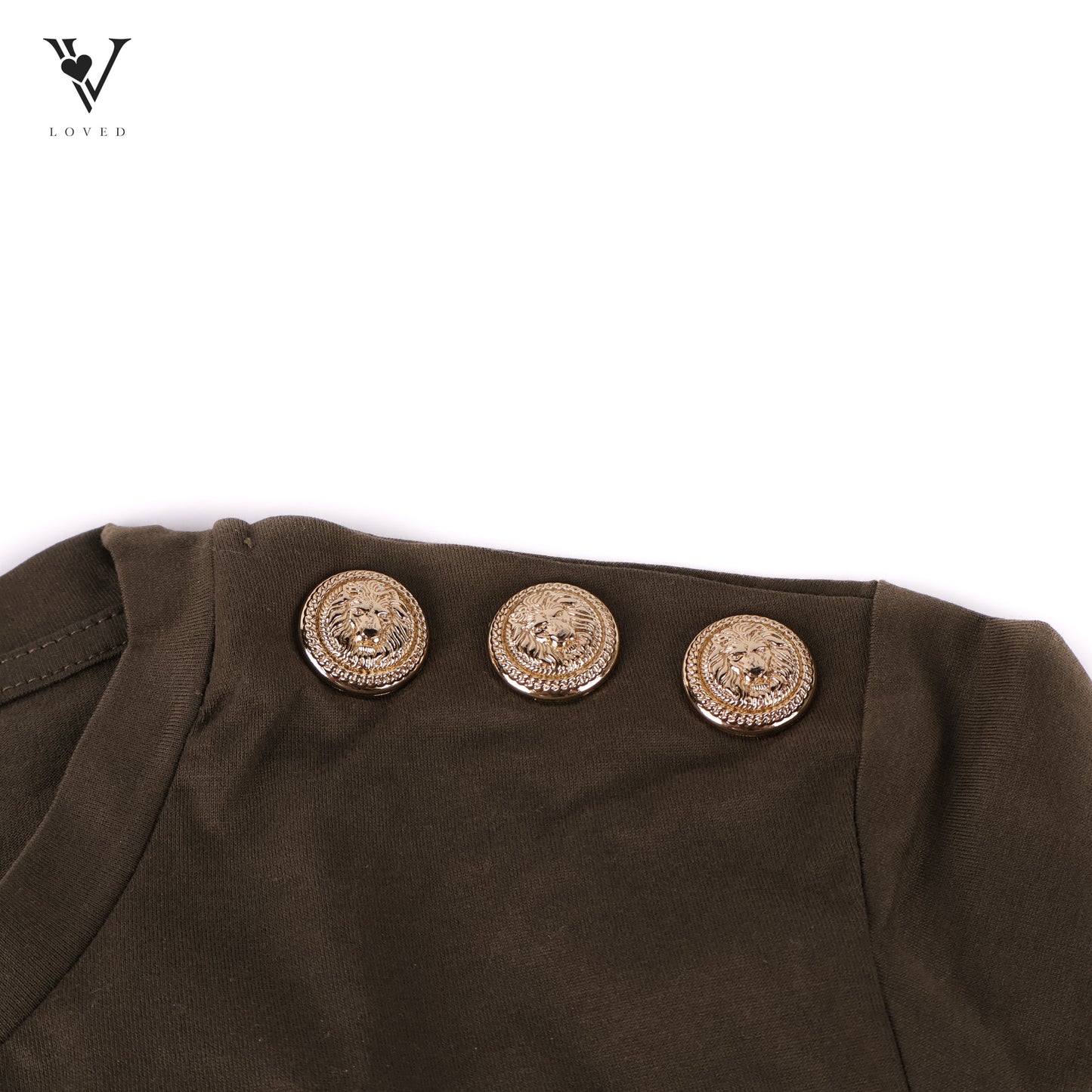 Women's Shirt In Metallic Logo Print