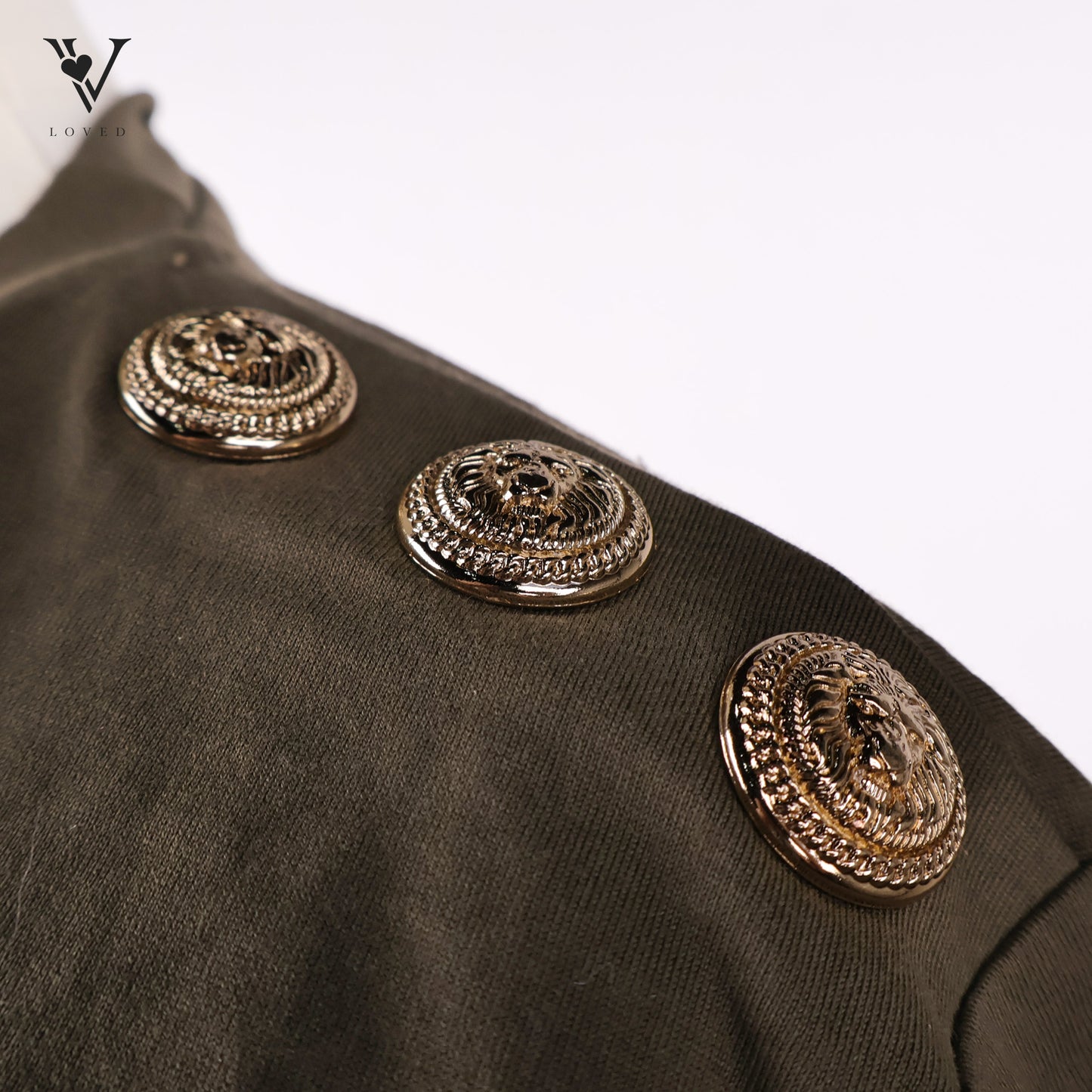 Women's Shirt In Metallic Logo Print