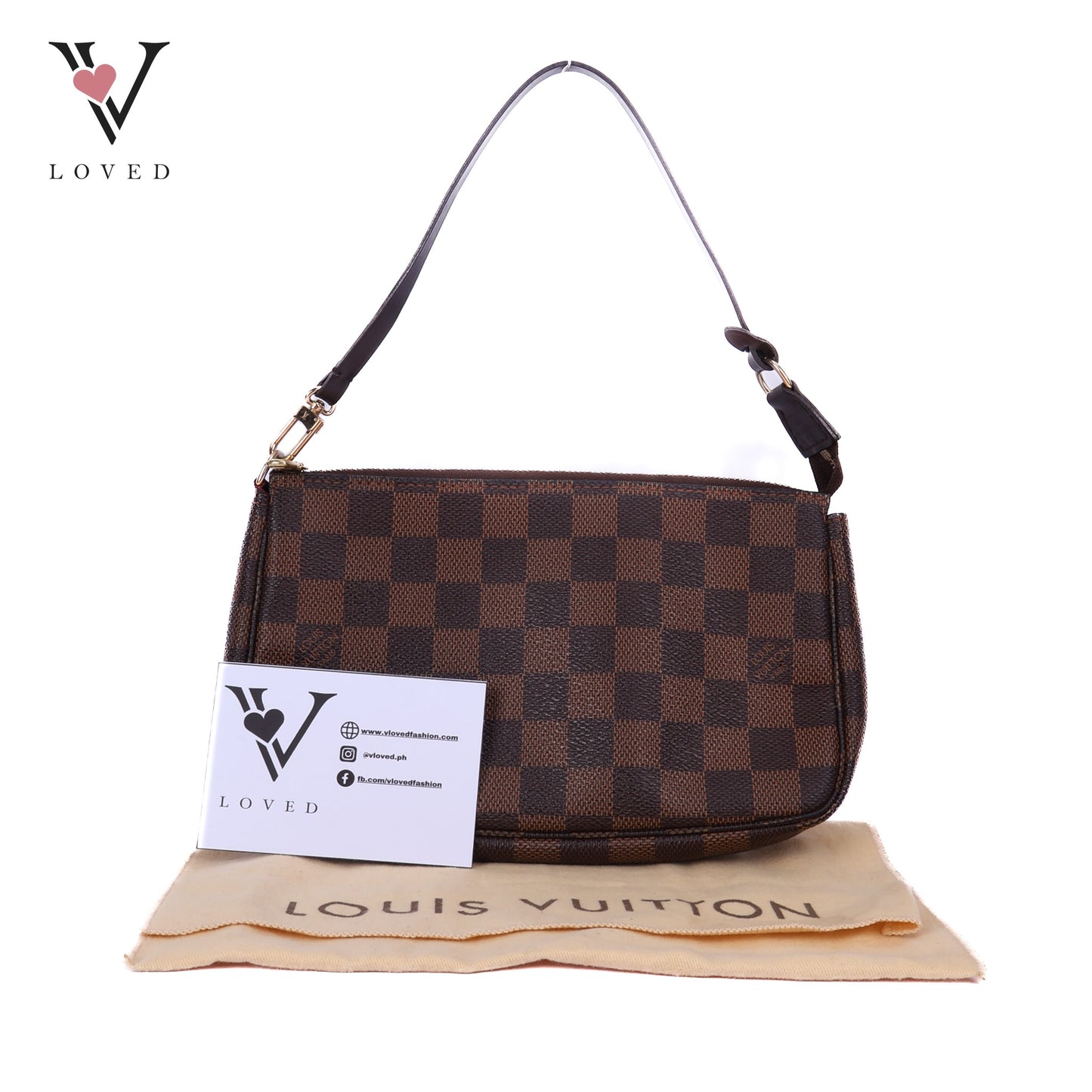 Pochette Accessiores In Damier Ebene