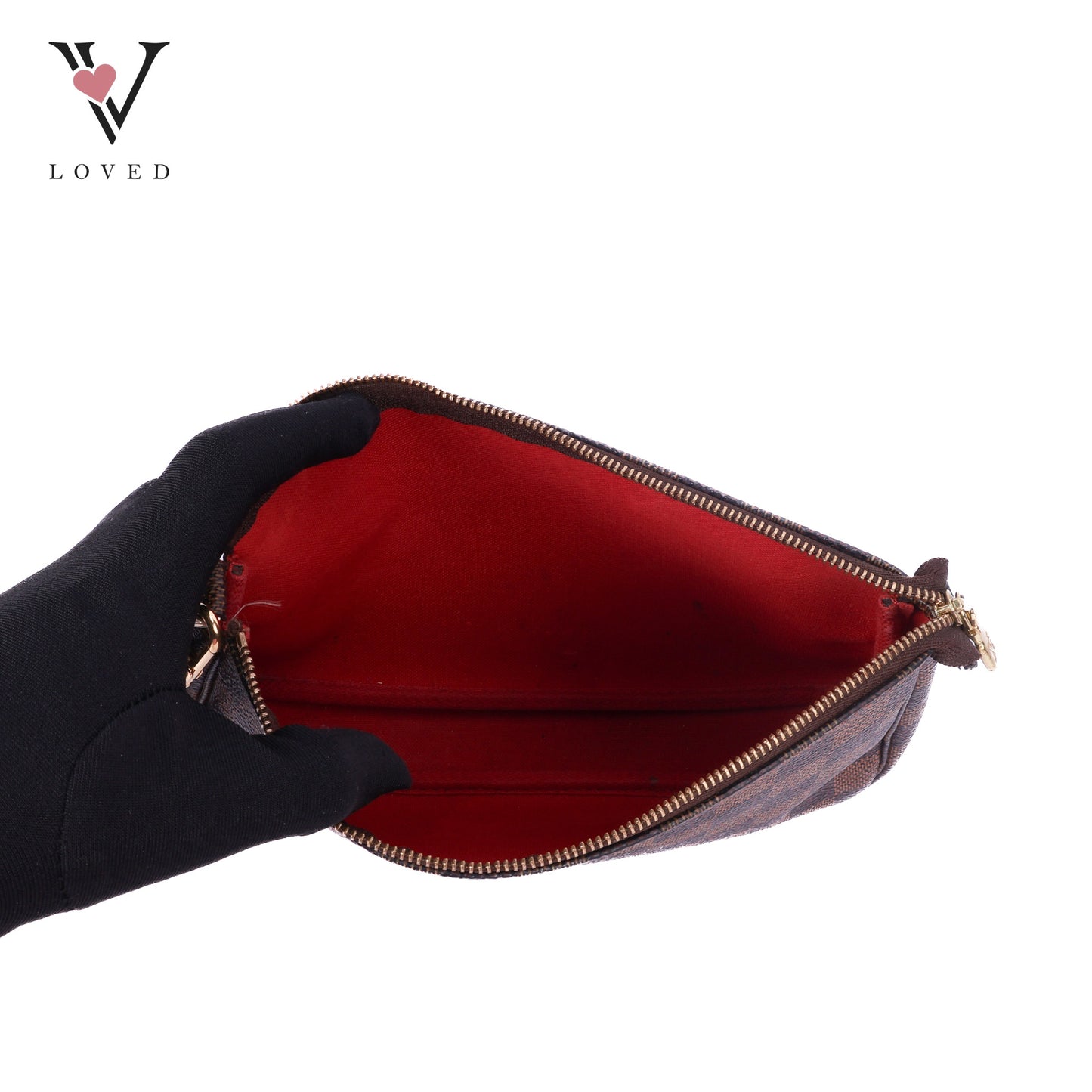 Pochette Accessiores In Damier Ebene