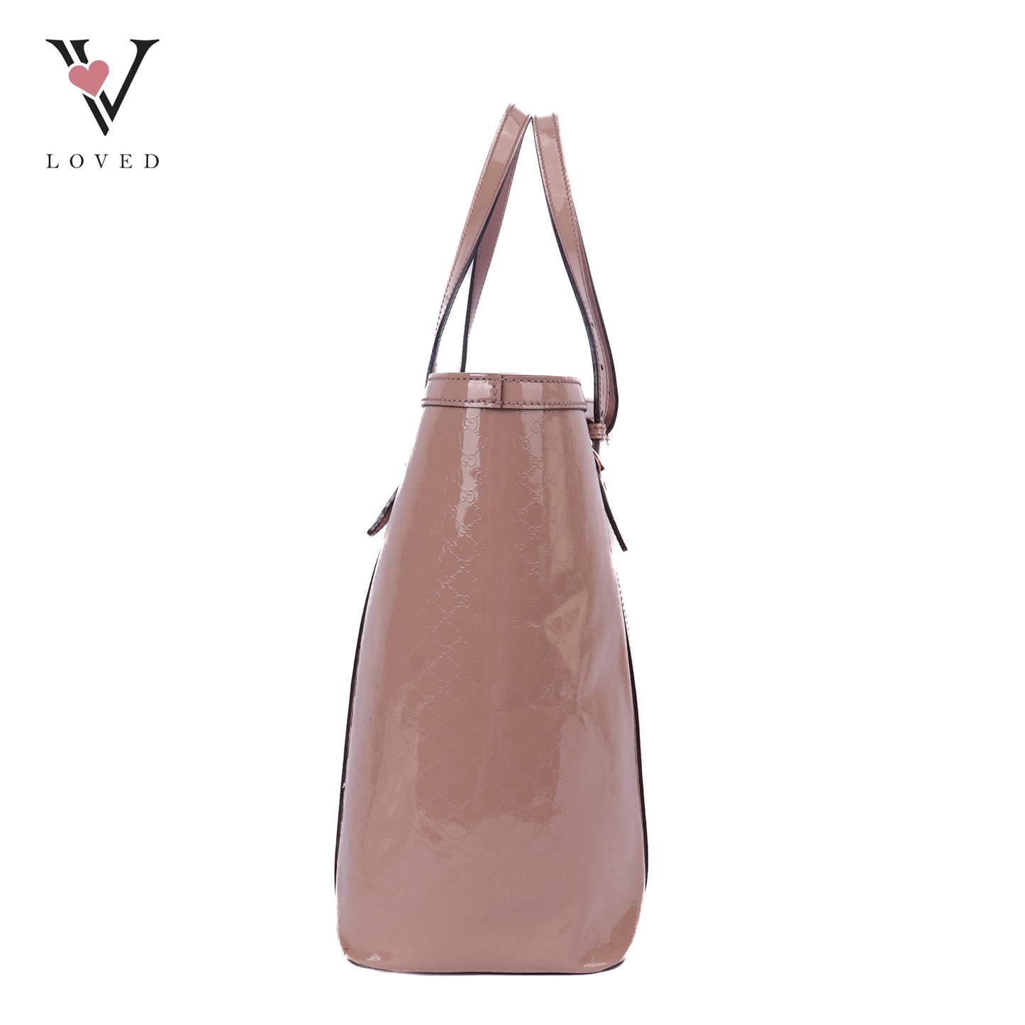 Microguccissima Patent Leather Tote Bag