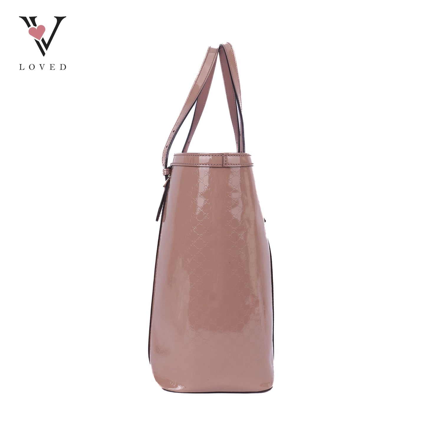 Microguccissima Patent Leather Tote Bag