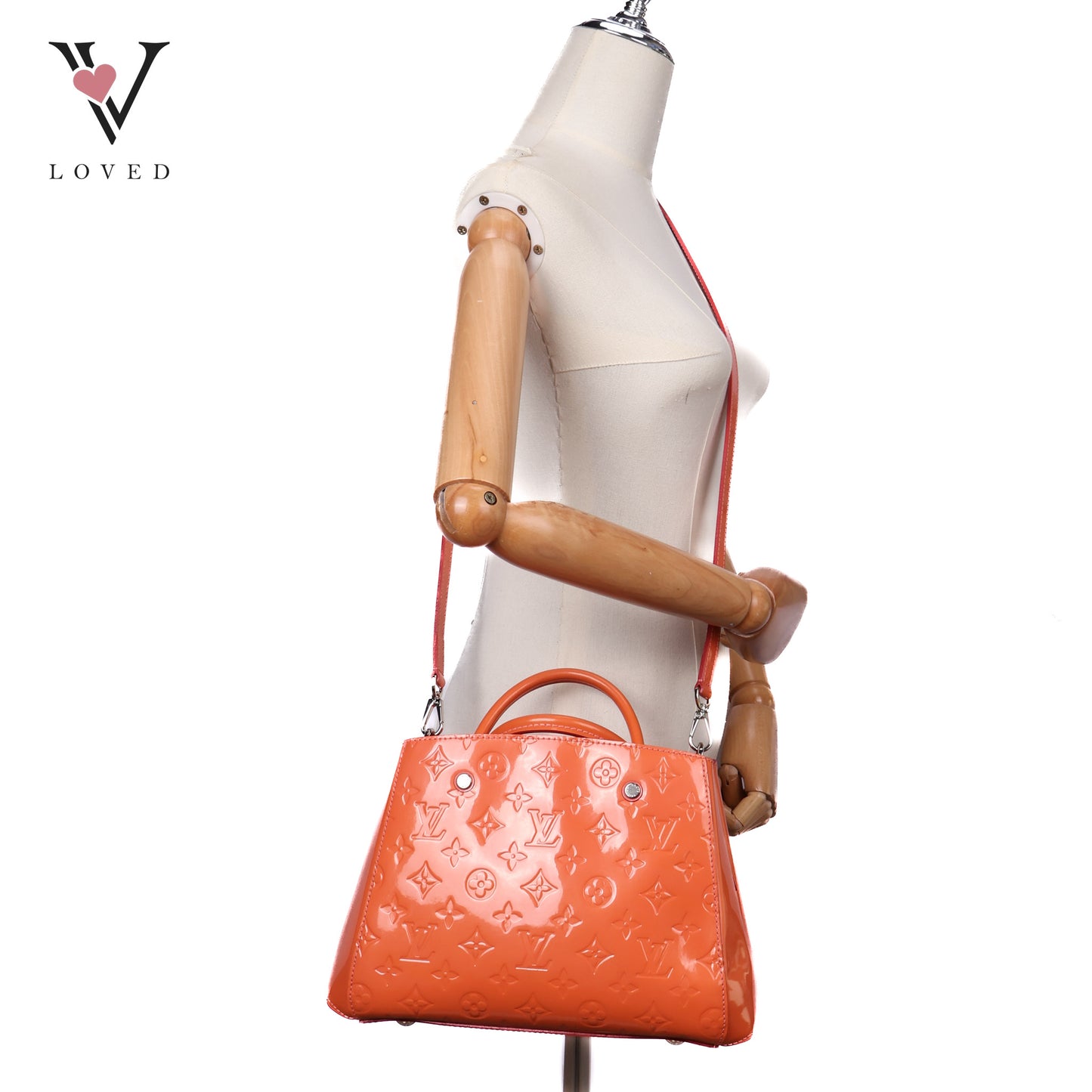Montaigne BB Satchel In Monogram Vernis