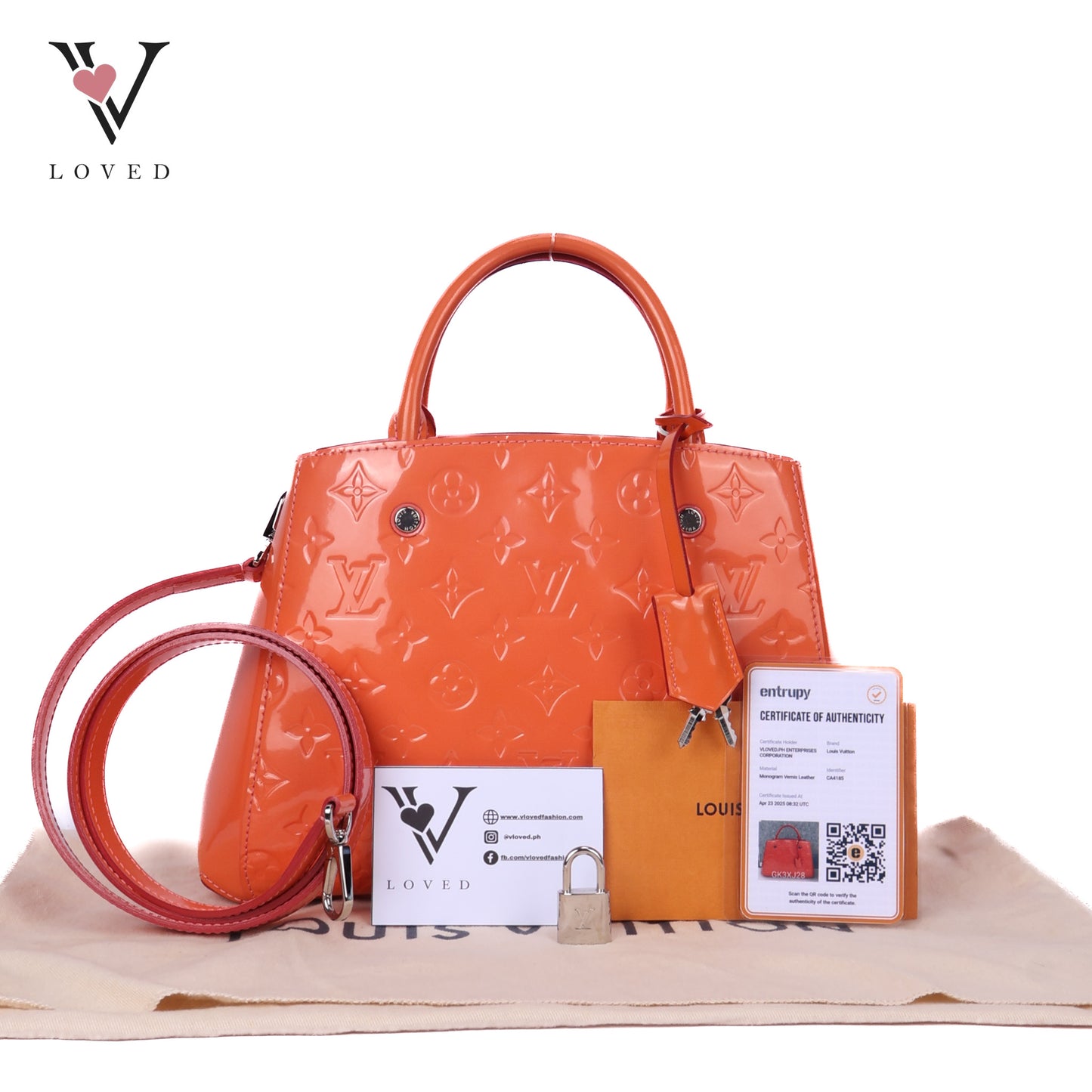 Montaigne BB Satchel In Monogram Vernis
