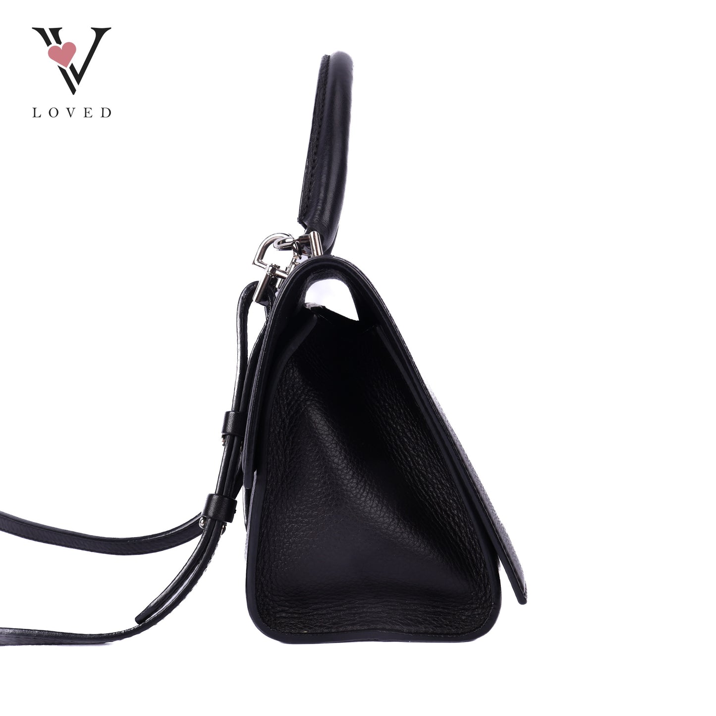 Shark Tooth Leather Satchel Pony