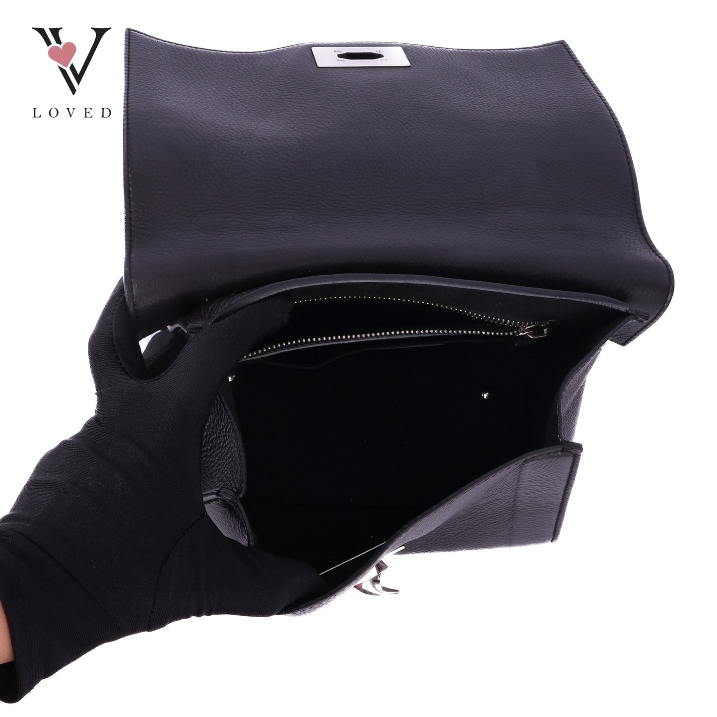 Shark Tooth Leather Satchel Pony