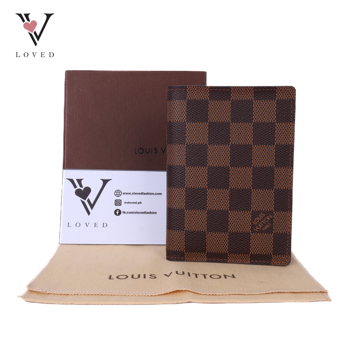 Passport Holder In Damier Ebene