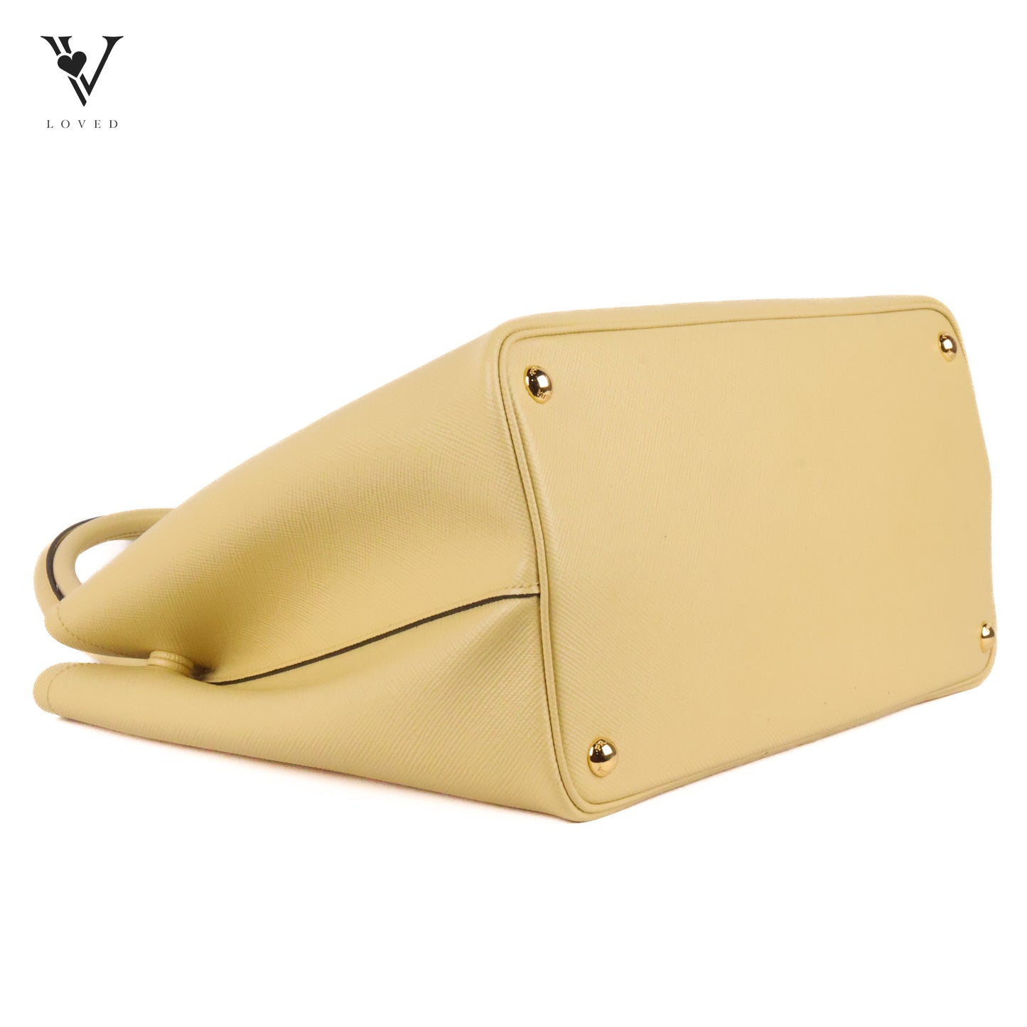 Prada Sunny Yellow Double Saffiano Leather Bag