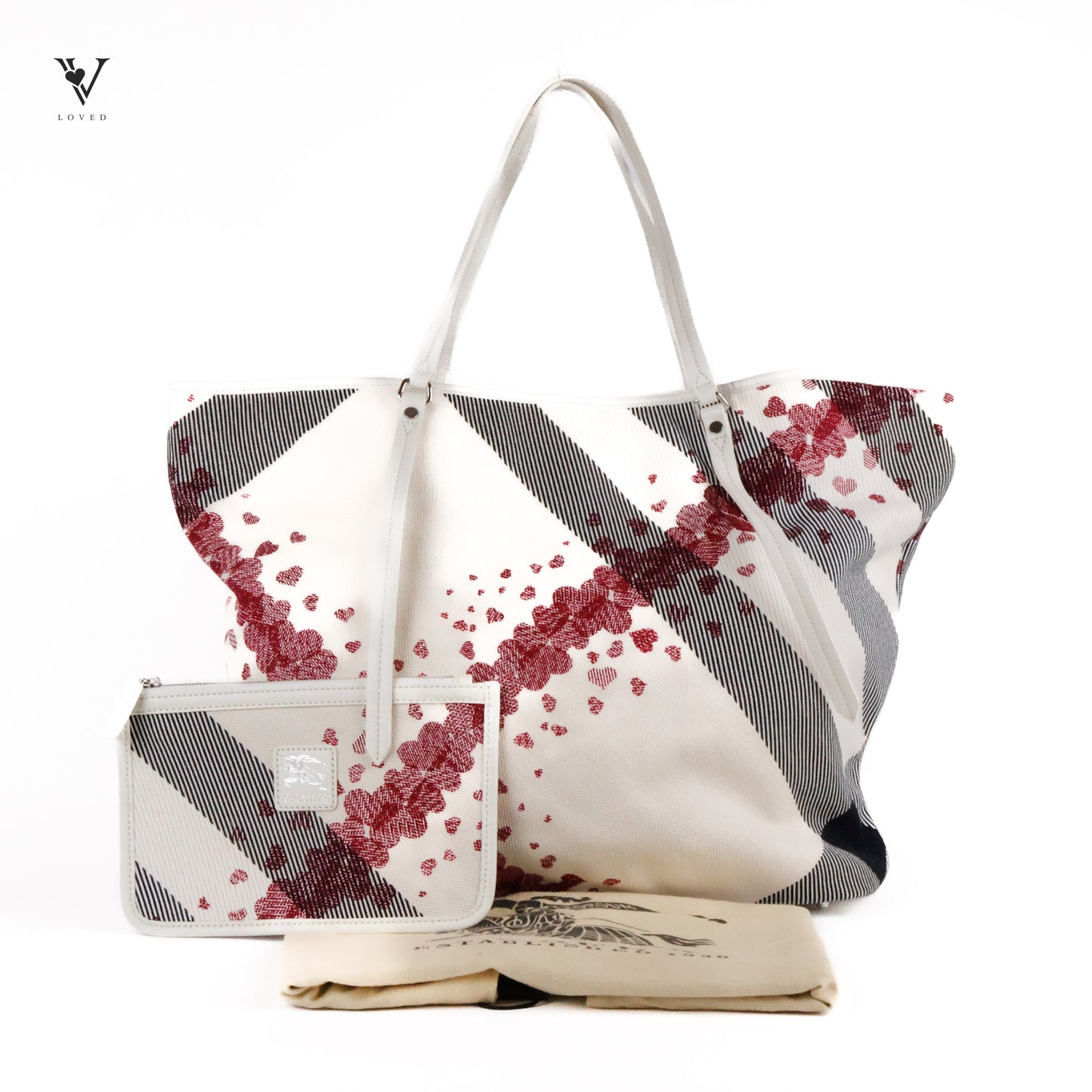 Prorsum Heart Pattern Large Tote Bag