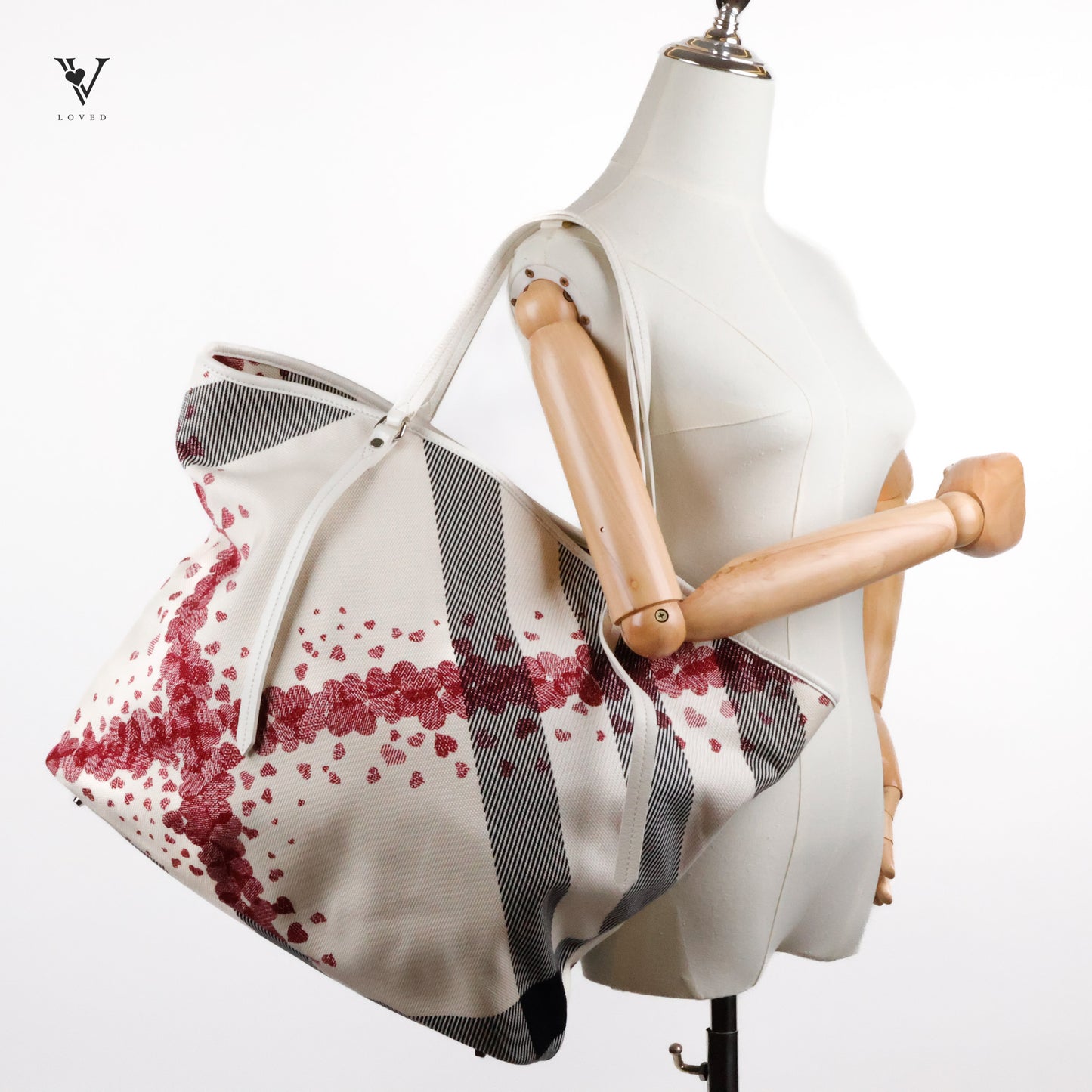 Prorsum Heart Pattern Large Tote Bag