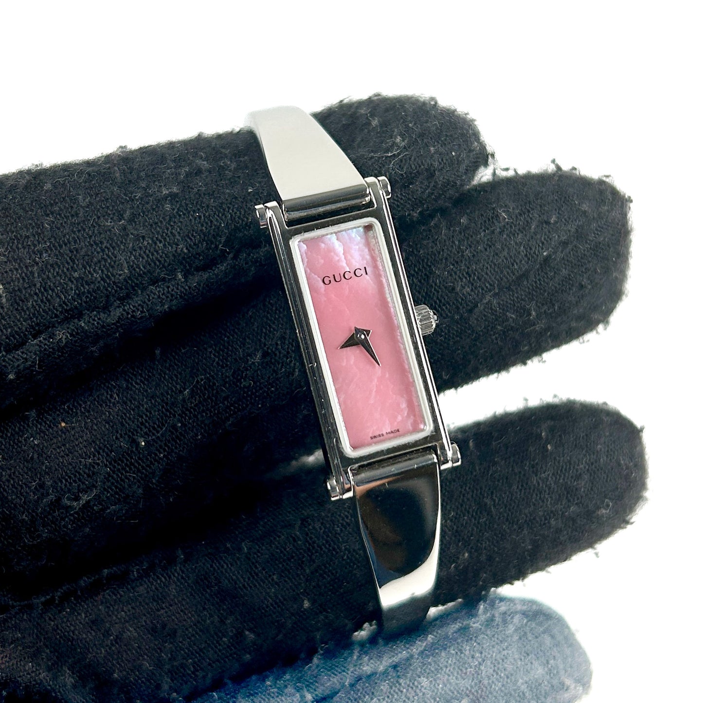 Bangle Watch Pink Shell Dial