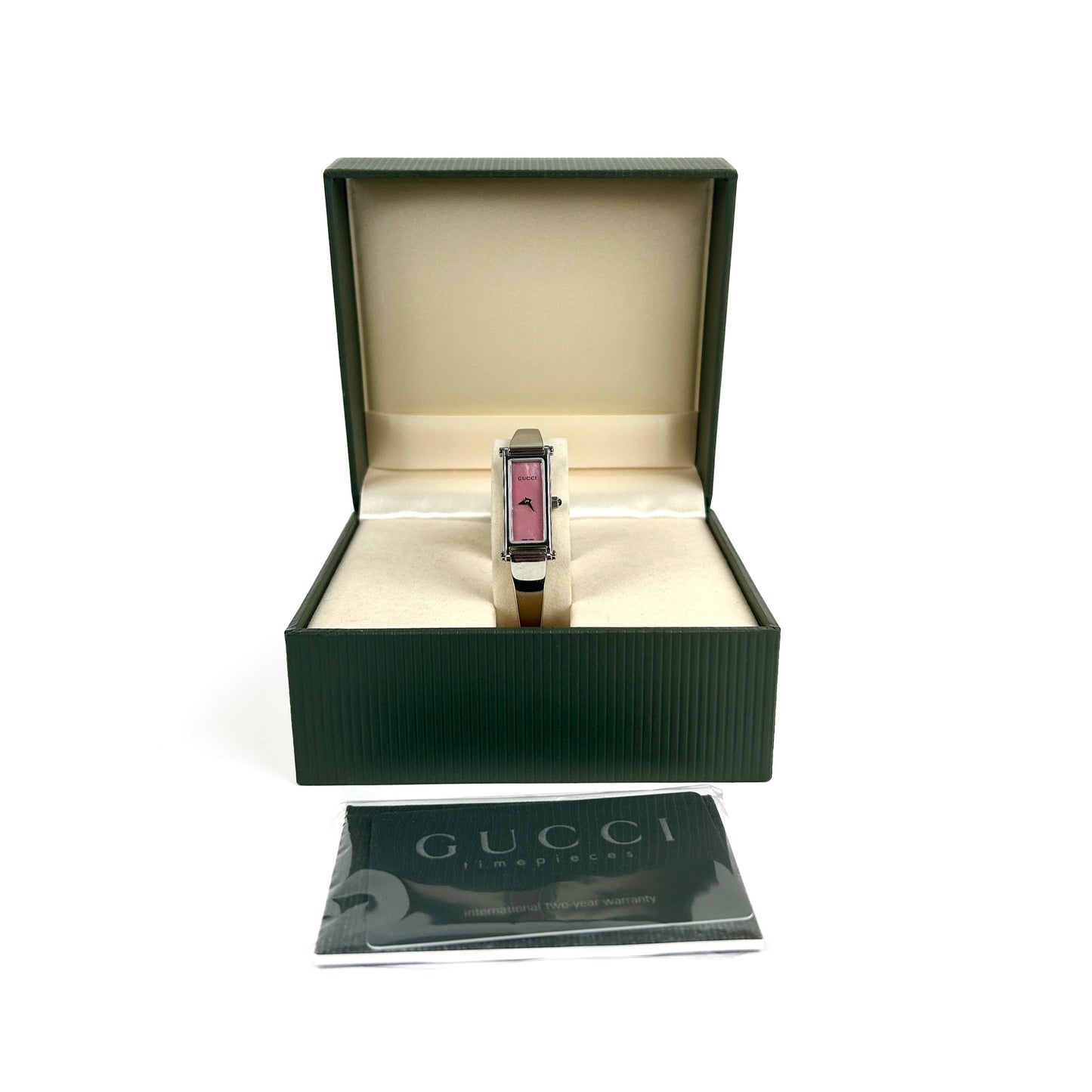 Bangle Watch Pink Shell Dial
