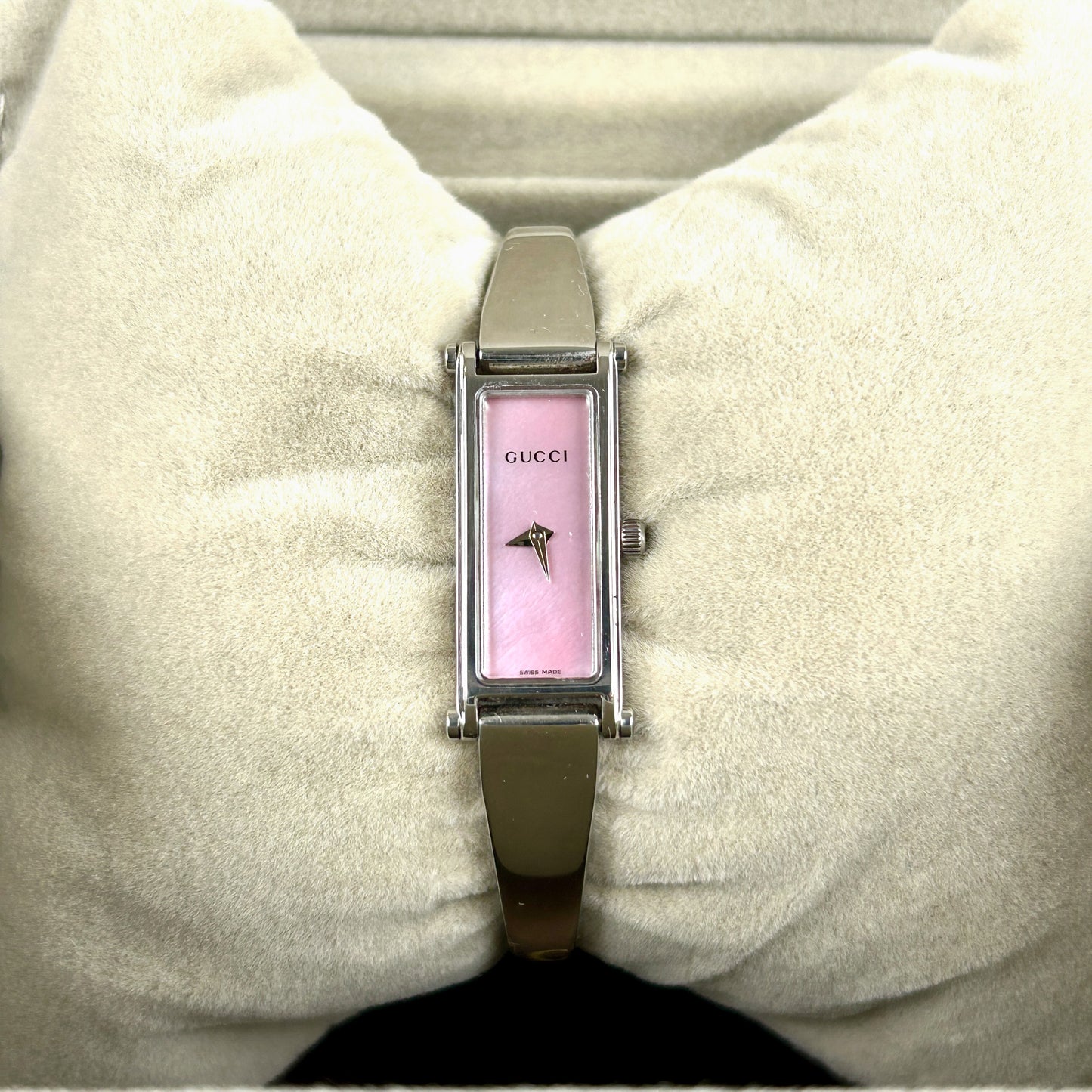 Bangle Watch Pink Shell Dial