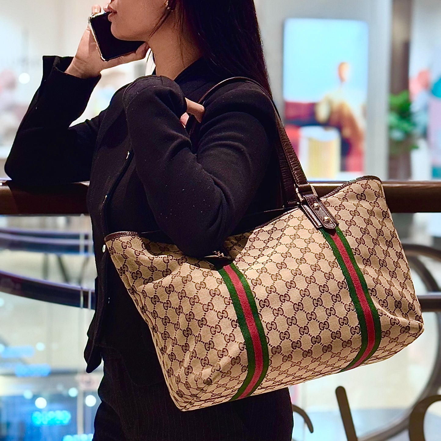 139260 GG canvas tote bag