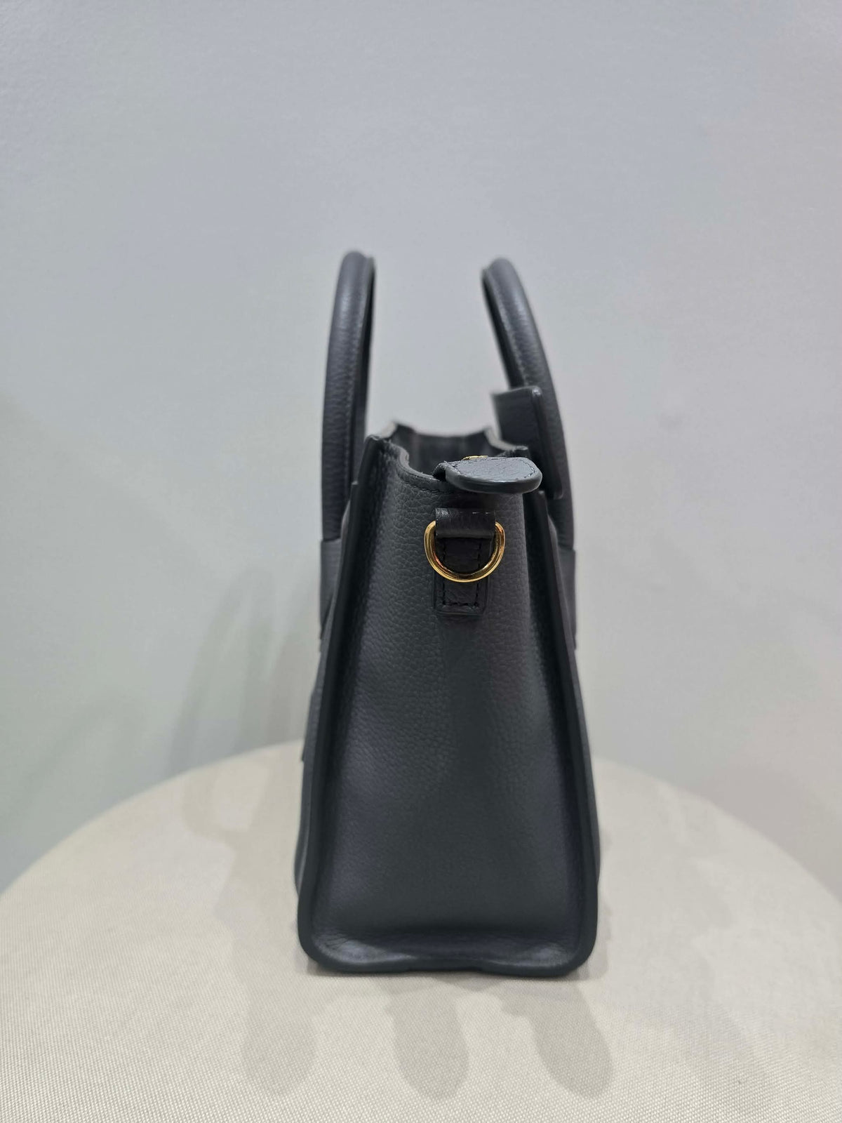 Celine Nano Luggage Tote Bag in Grey