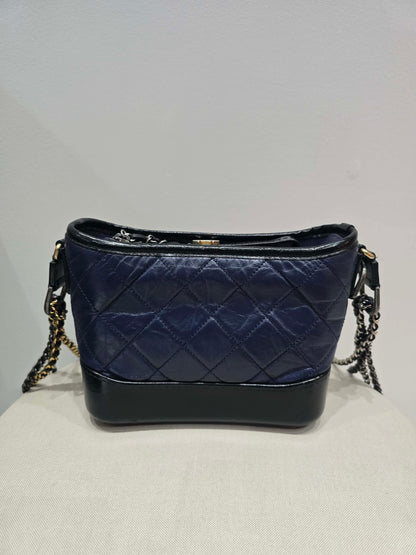 Chanel Gabrielle Hobo Bag in Navy Blue