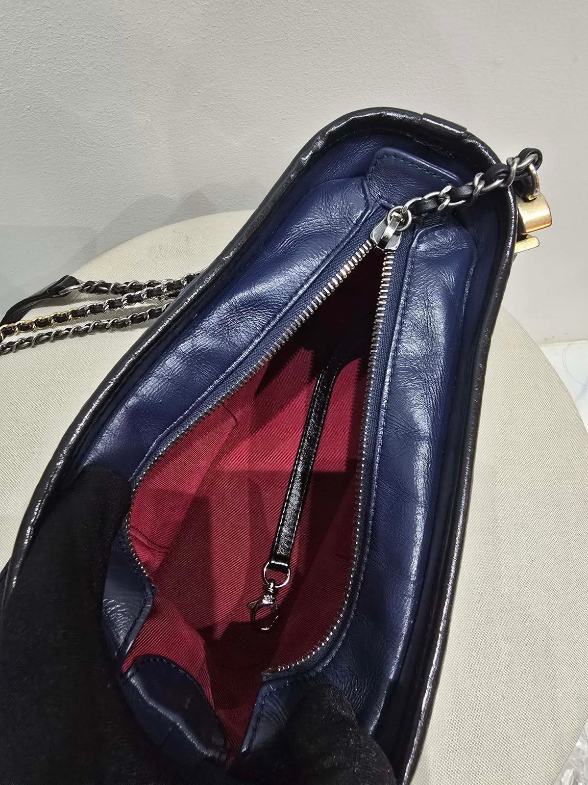 Chanel Gabrielle Hobo Bag in Navy Blue