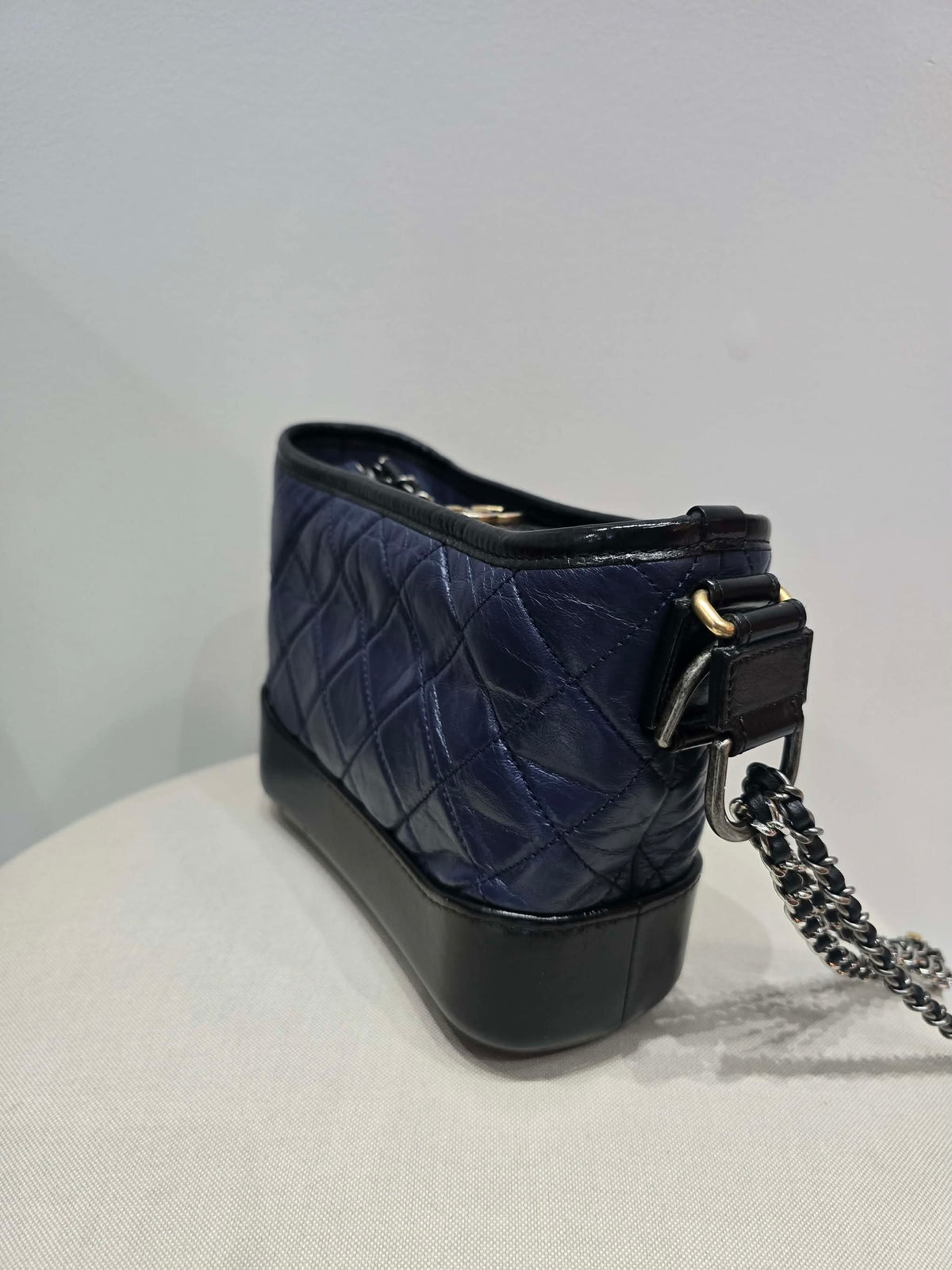 Chanel Gabrielle Hobo Bag in Navy Blue