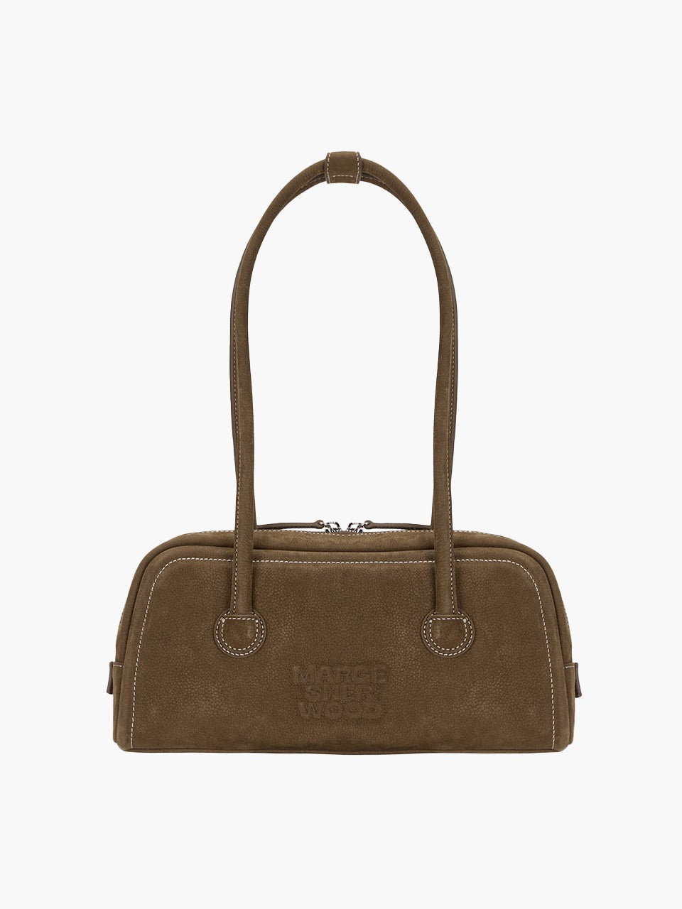 Soft Baguette Bag In Chestnut Nubuck
