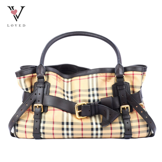 Burberry Haymarket Check Northfield Tote Bag