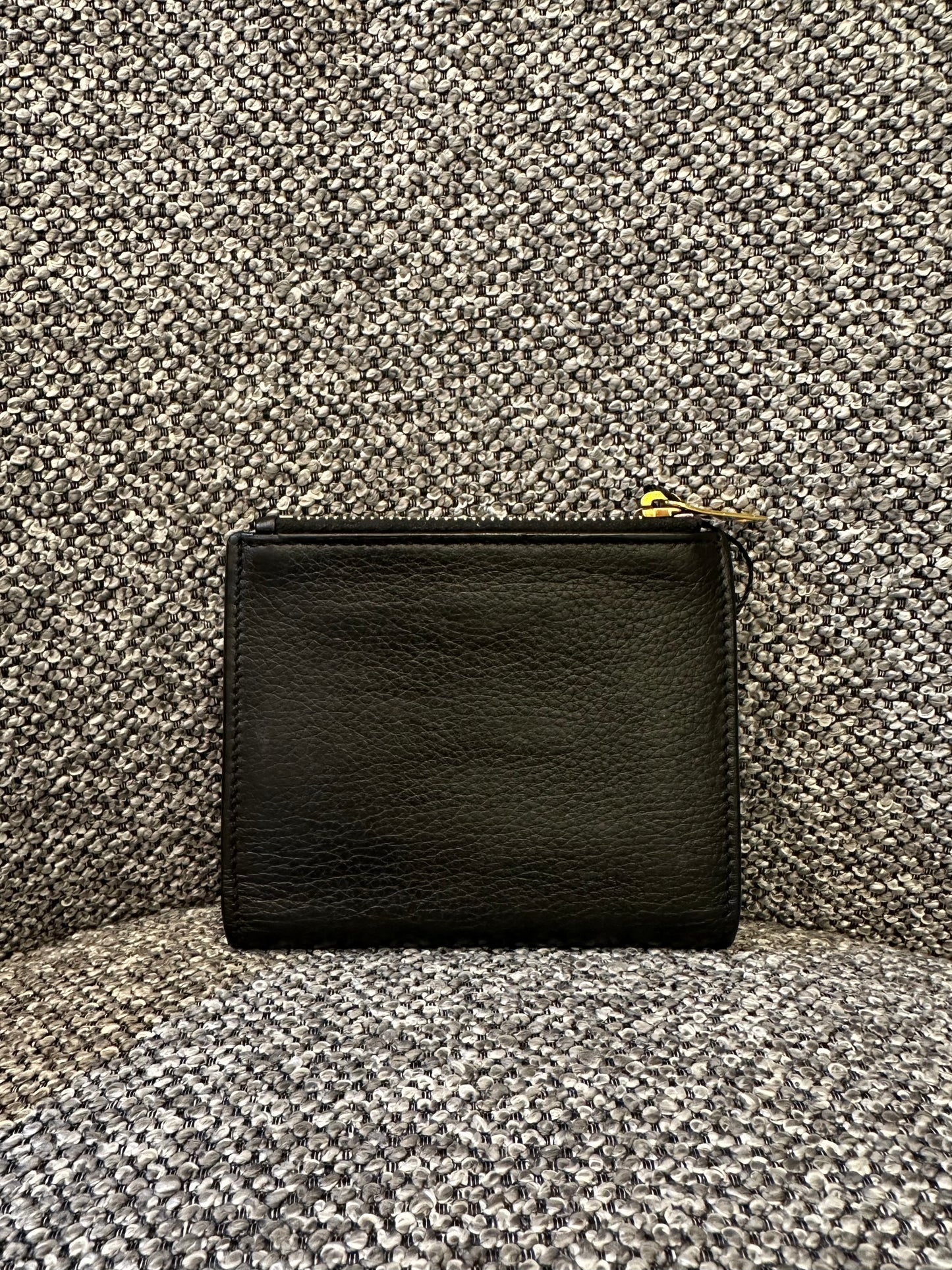 Yves Saint Laurent Wallet In Black Leather
