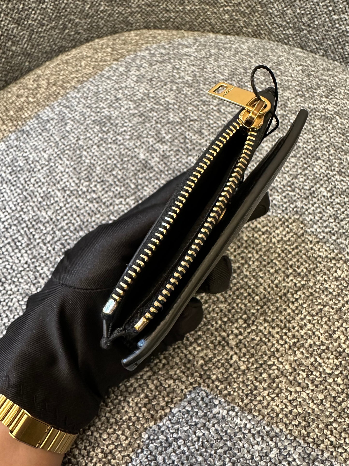 Yves Saint Laurent Wallet In Black Leather