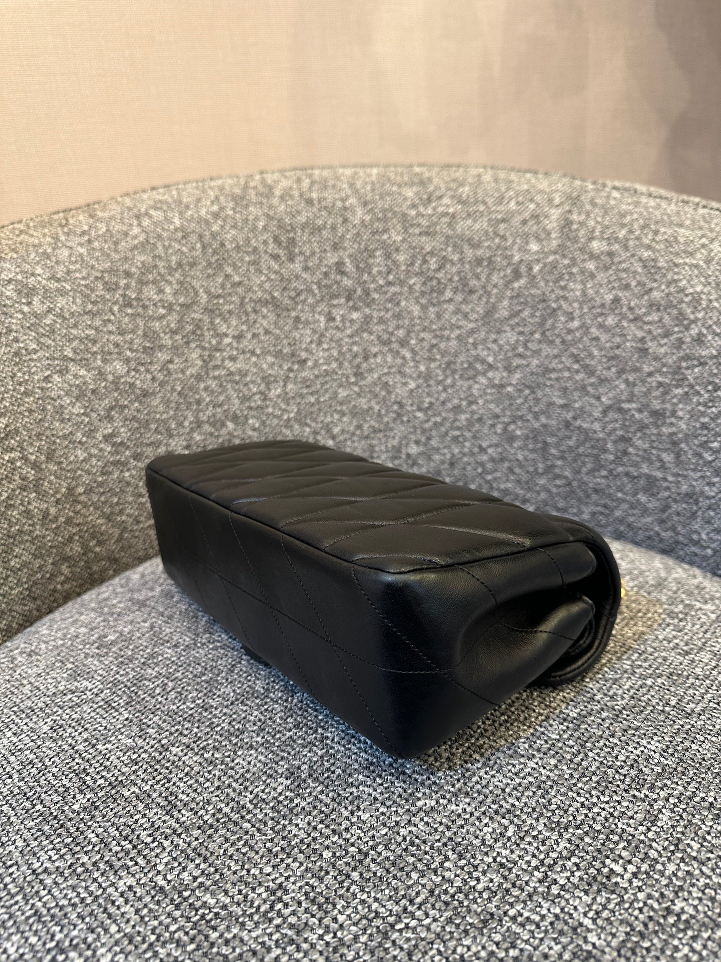 Coach Tabby Quilted Shoulder Bag 26 In Black Quilted Leather