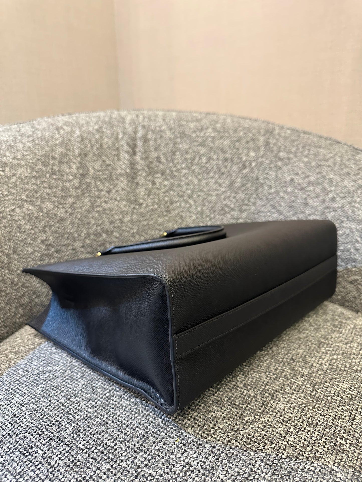 Prada Galleria In Black Saffiano Leather
