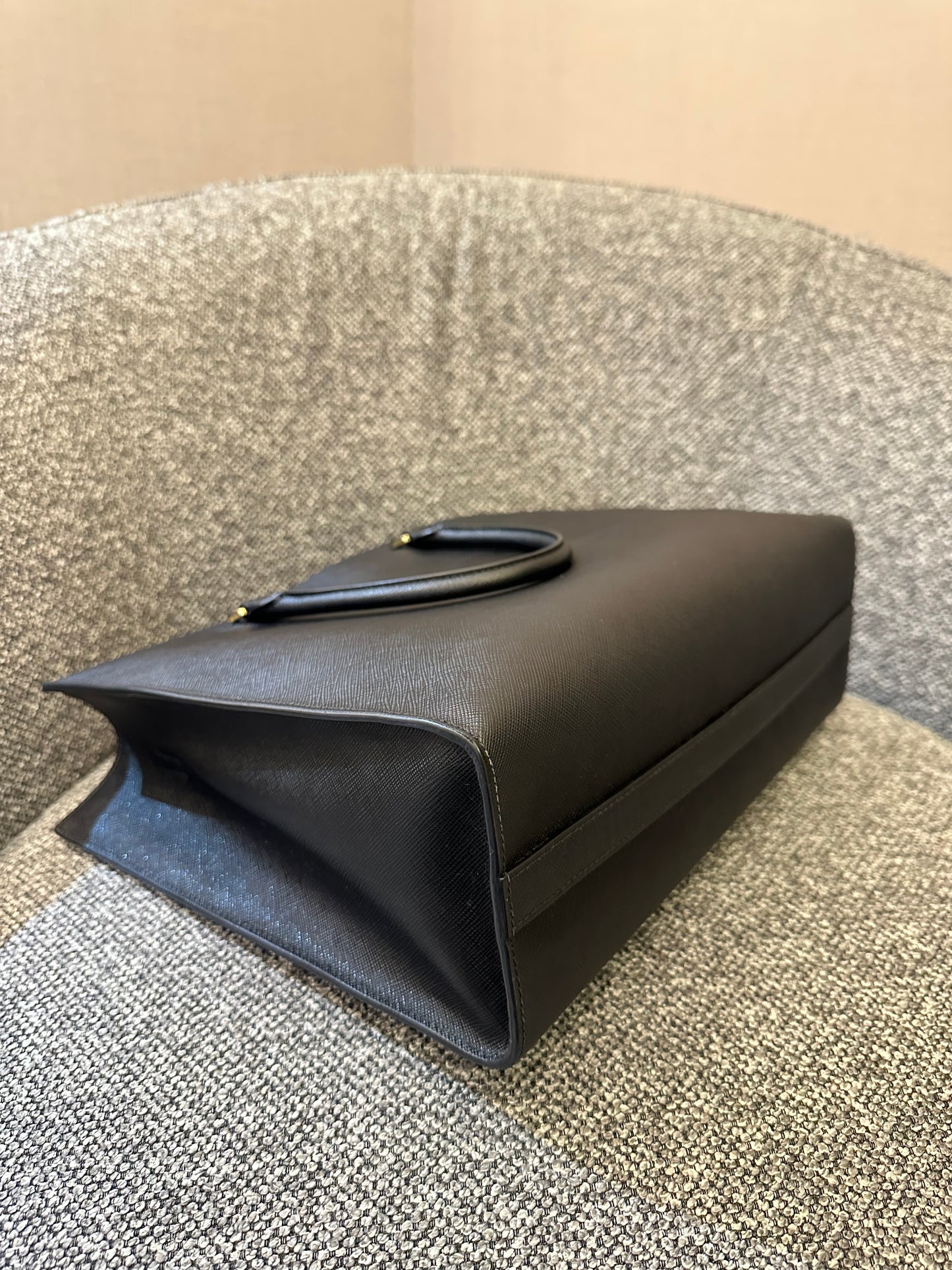 Prada Galleria In Black Saffiano Leather